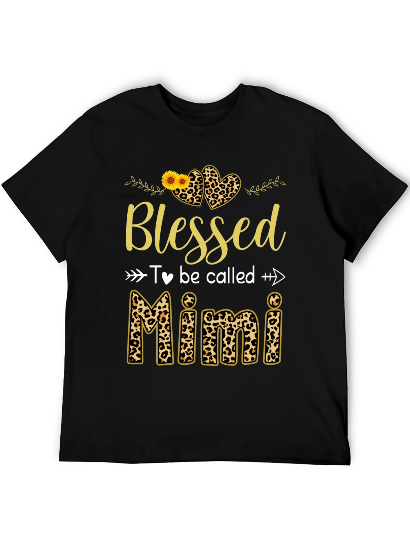 Blessed to Be Called Mimi Leopard Print T-Shirt
