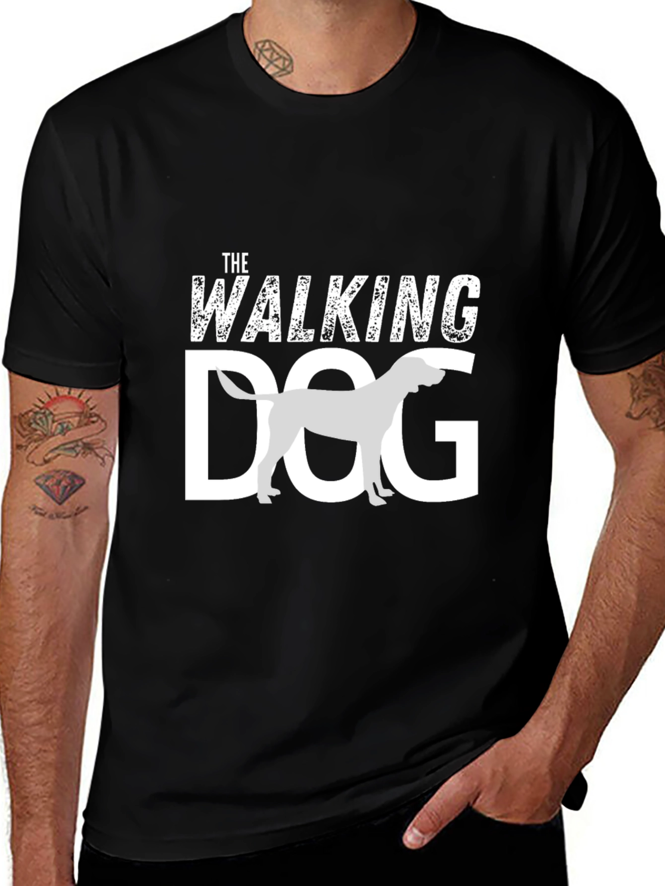 The Walking Dog Graphic Tee - Casual Canine Style
