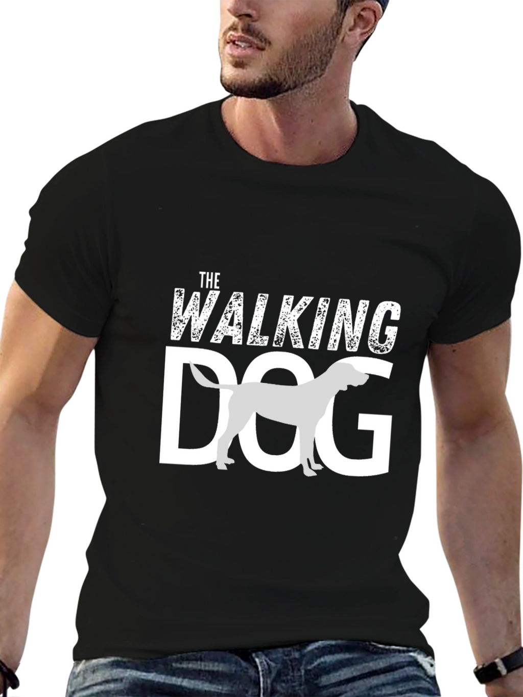 The Walking Dog Graphic Tee - Casual Canine Style