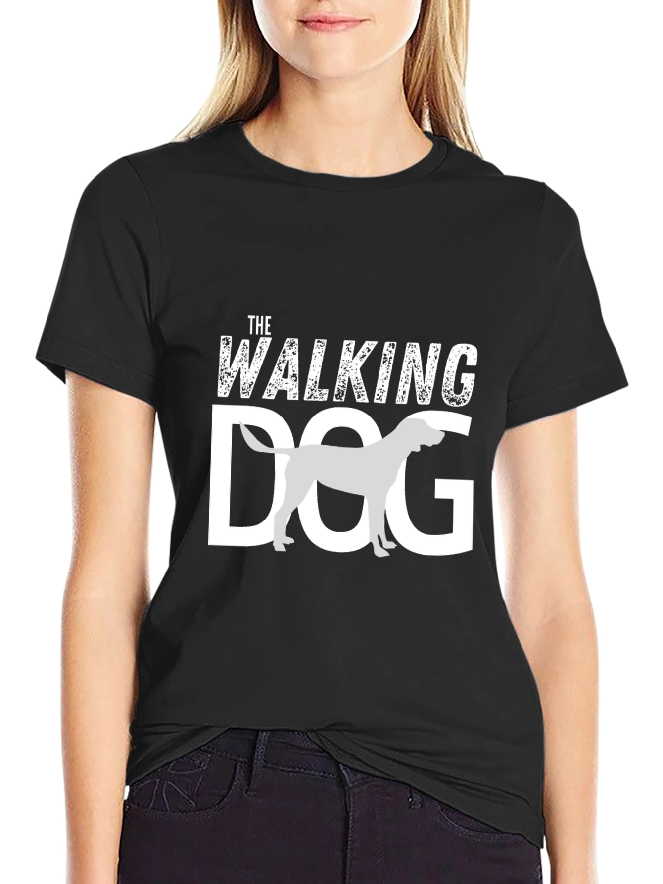 The Walking Dog Graphic Tee - Casual Canine Style