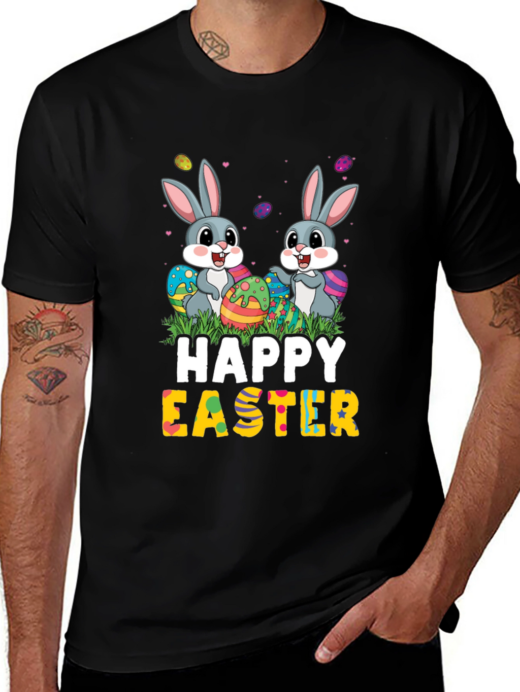 Happy Easter Bunny Graphic T-Shirt