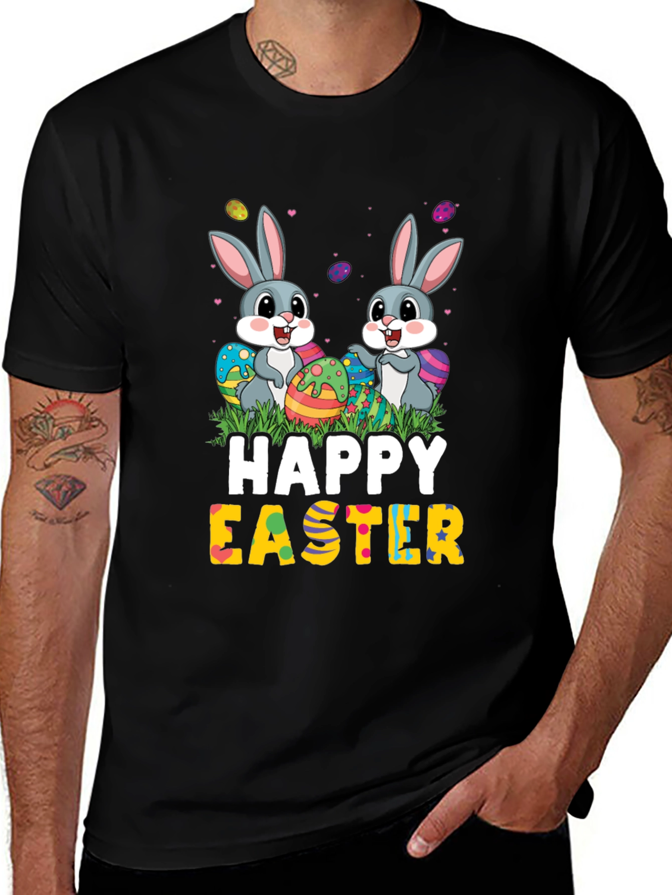 Happy Easter Bunny Graphic T-Shirt