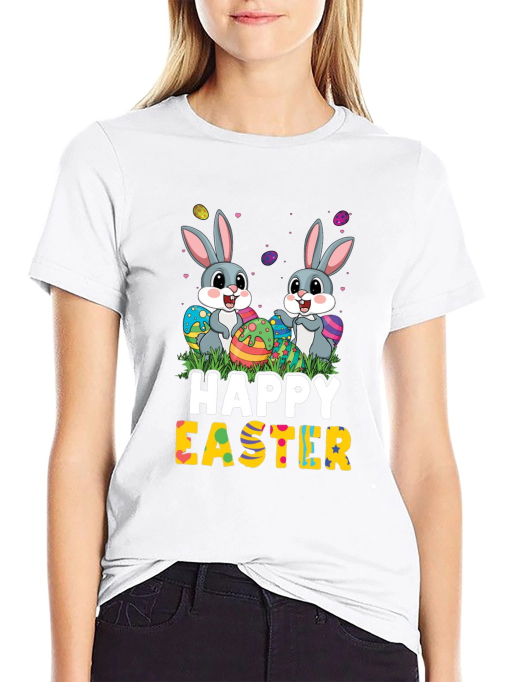 Happy Easter Bunny Graphic T-Shirt