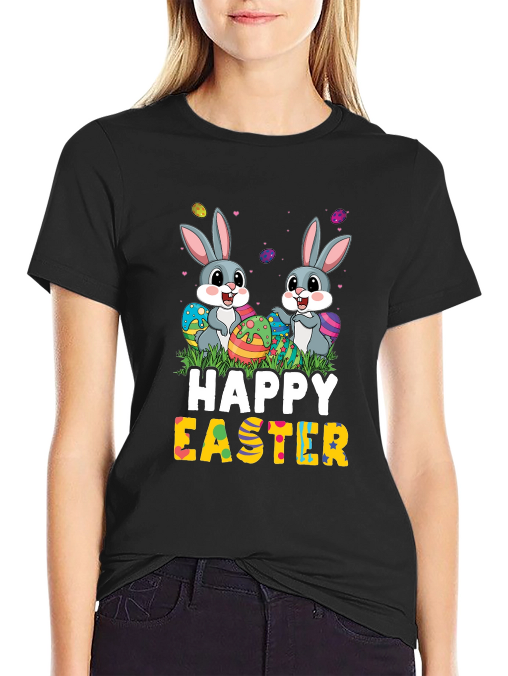 Happy Easter Bunny Graphic T-Shirt