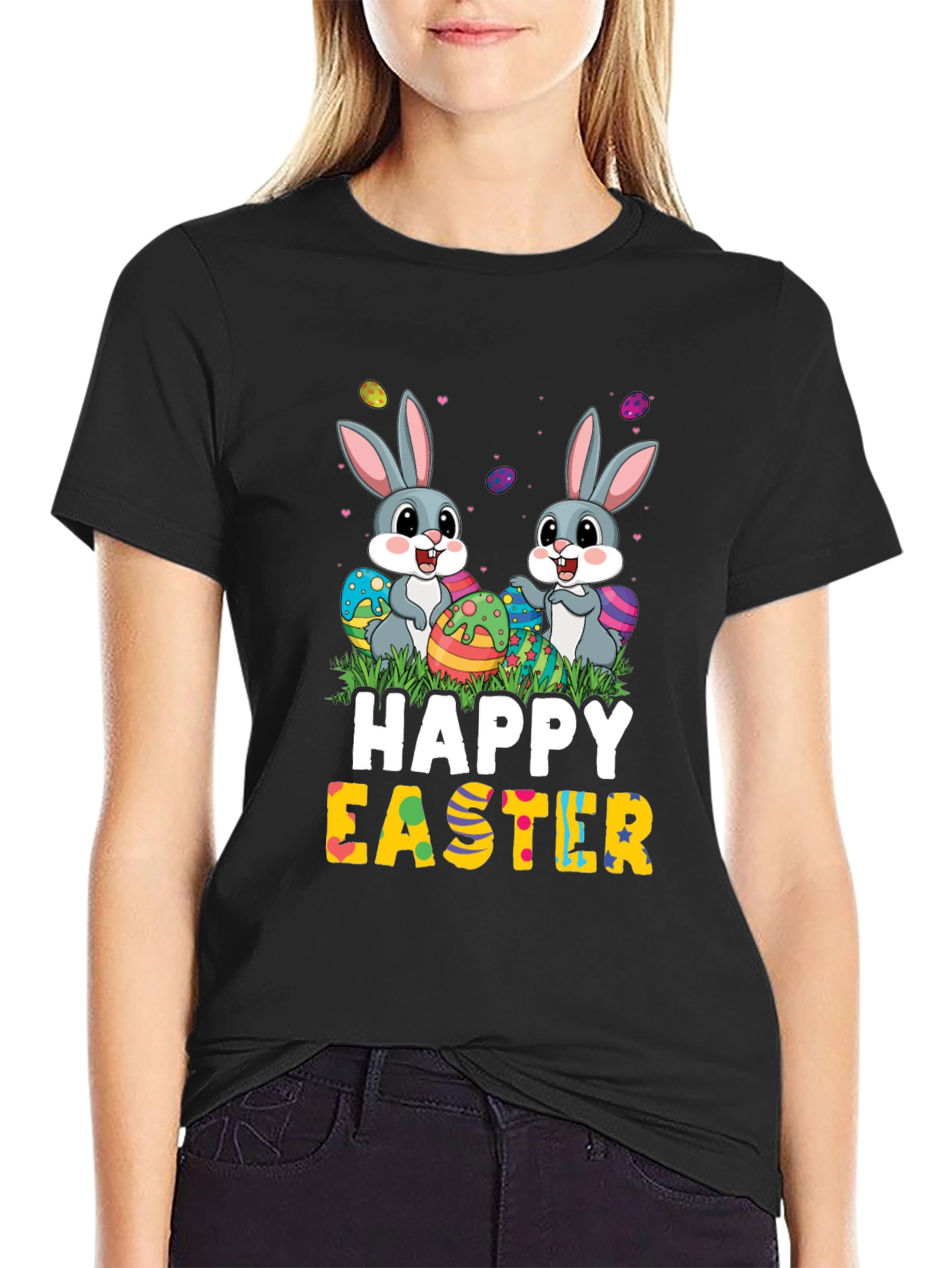 Happy Easter Bunny Graphic T-Shirt