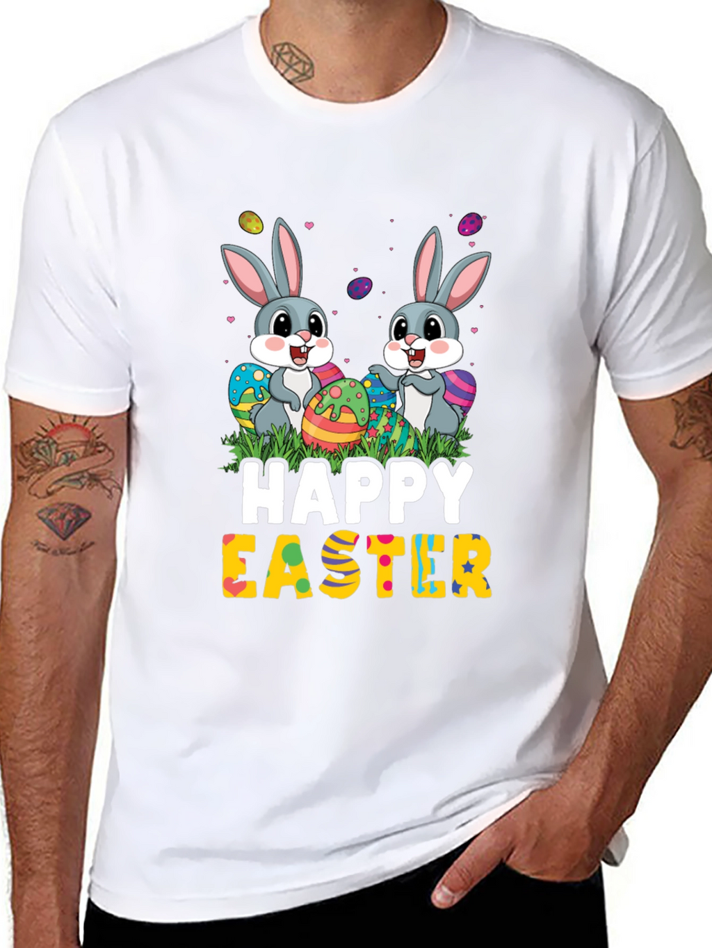 Happy Easter Bunny Graphic T-Shirt