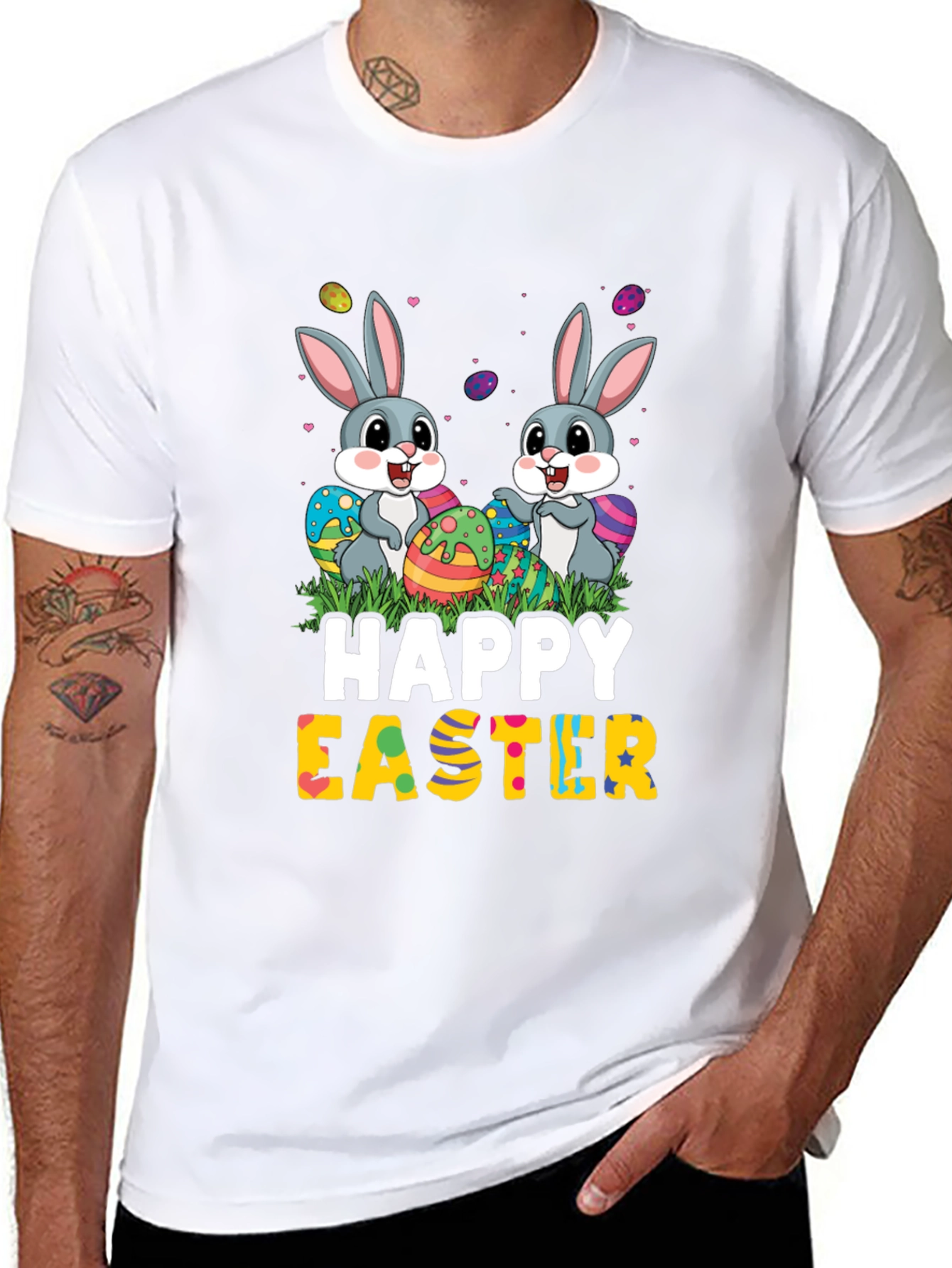 Happy Easter Bunny Graphic T-Shirt