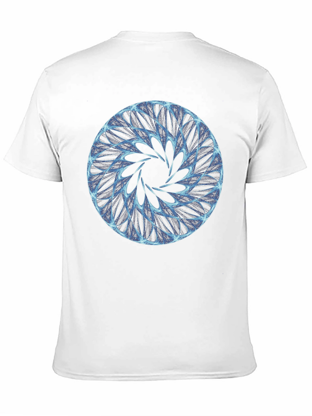 Abstract Circle Graphic Print Black T-Shirt