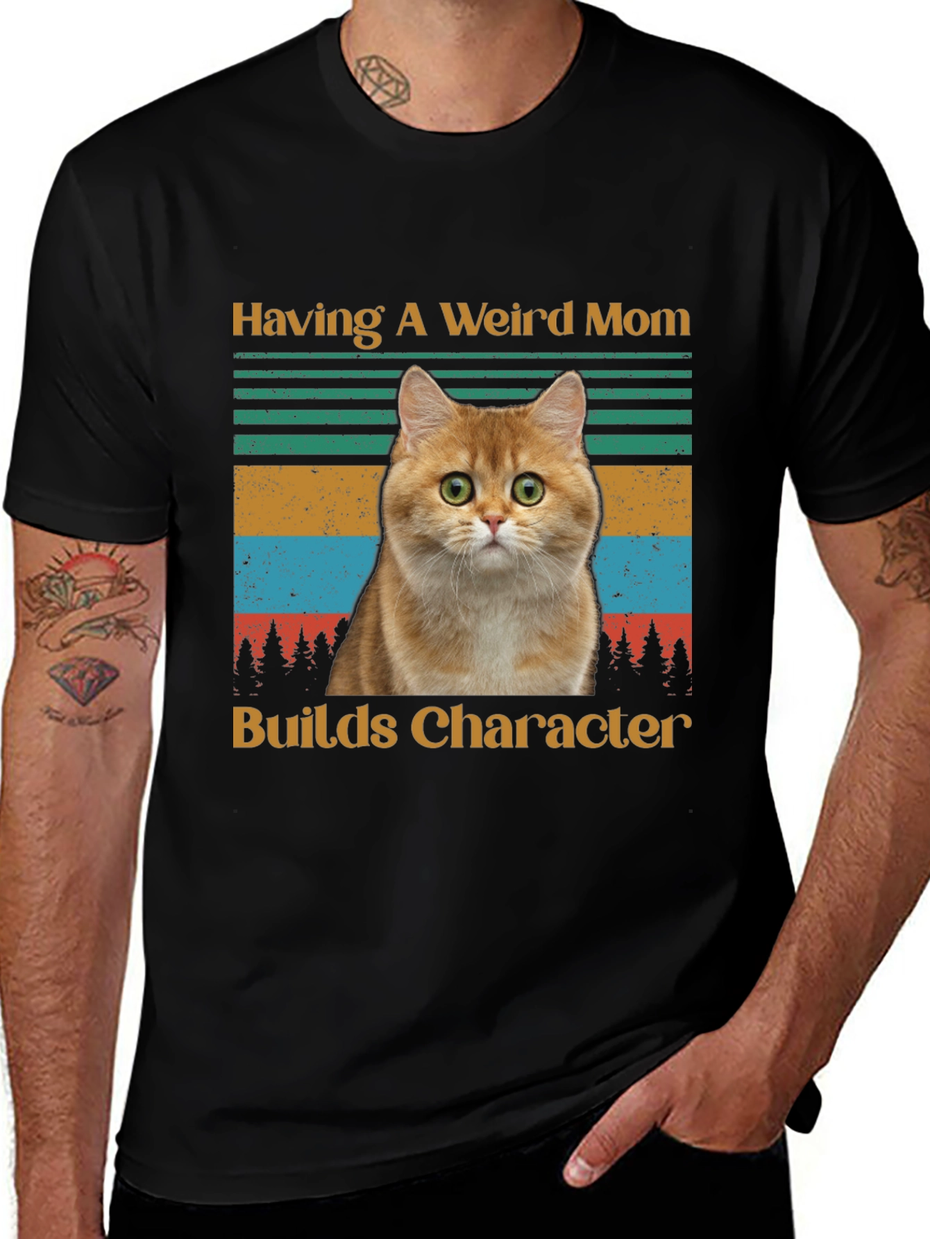 Weird Mom Cat T-Shirt