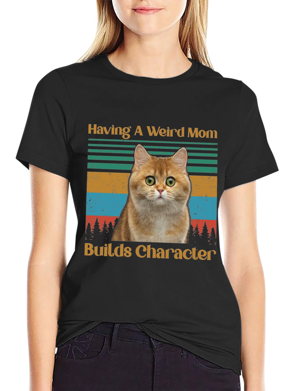 Weird Mom Cat T-Shirt