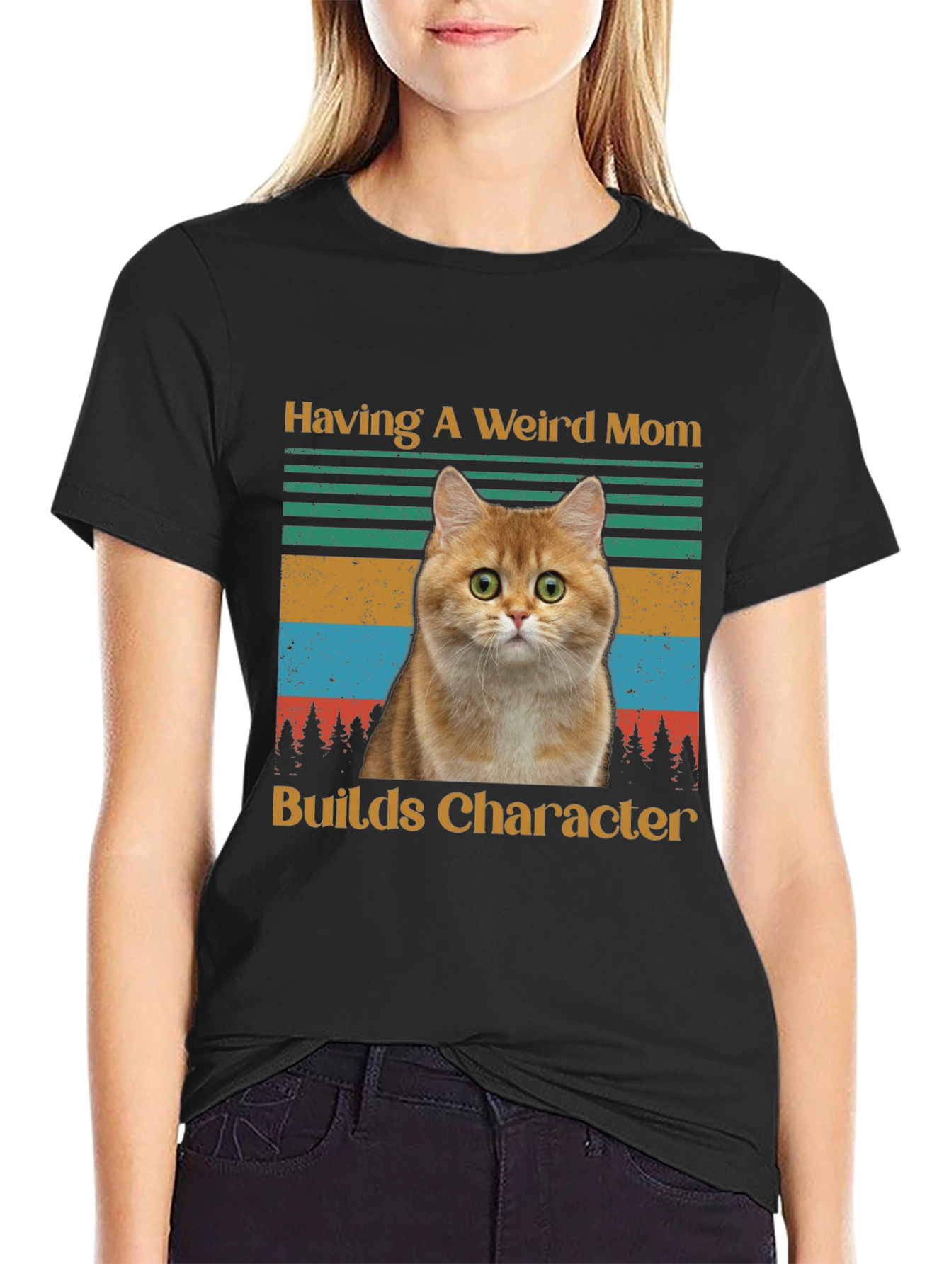 Weird Mom Cat T-Shirt