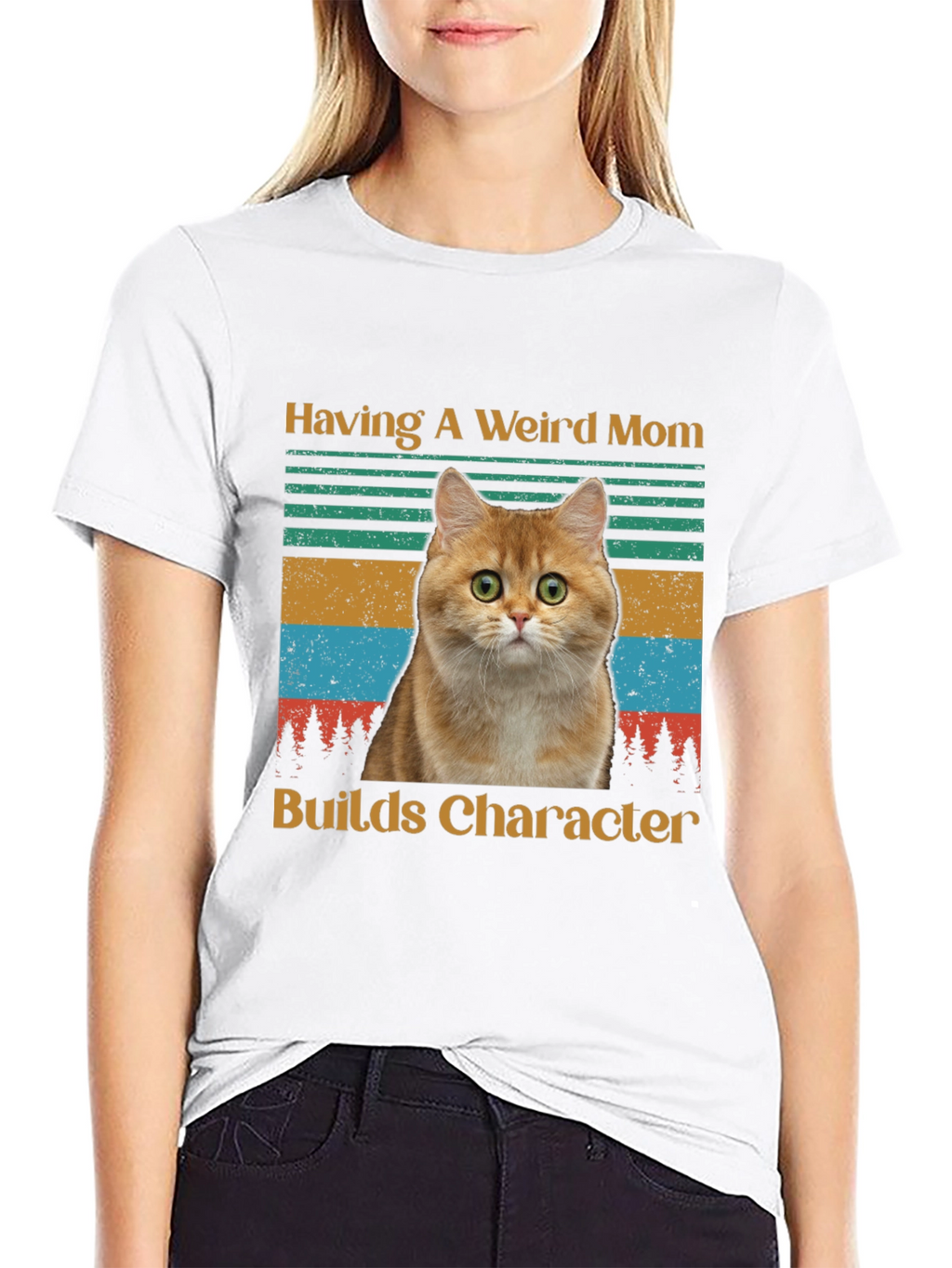 Weird Mom Cat T-Shirt