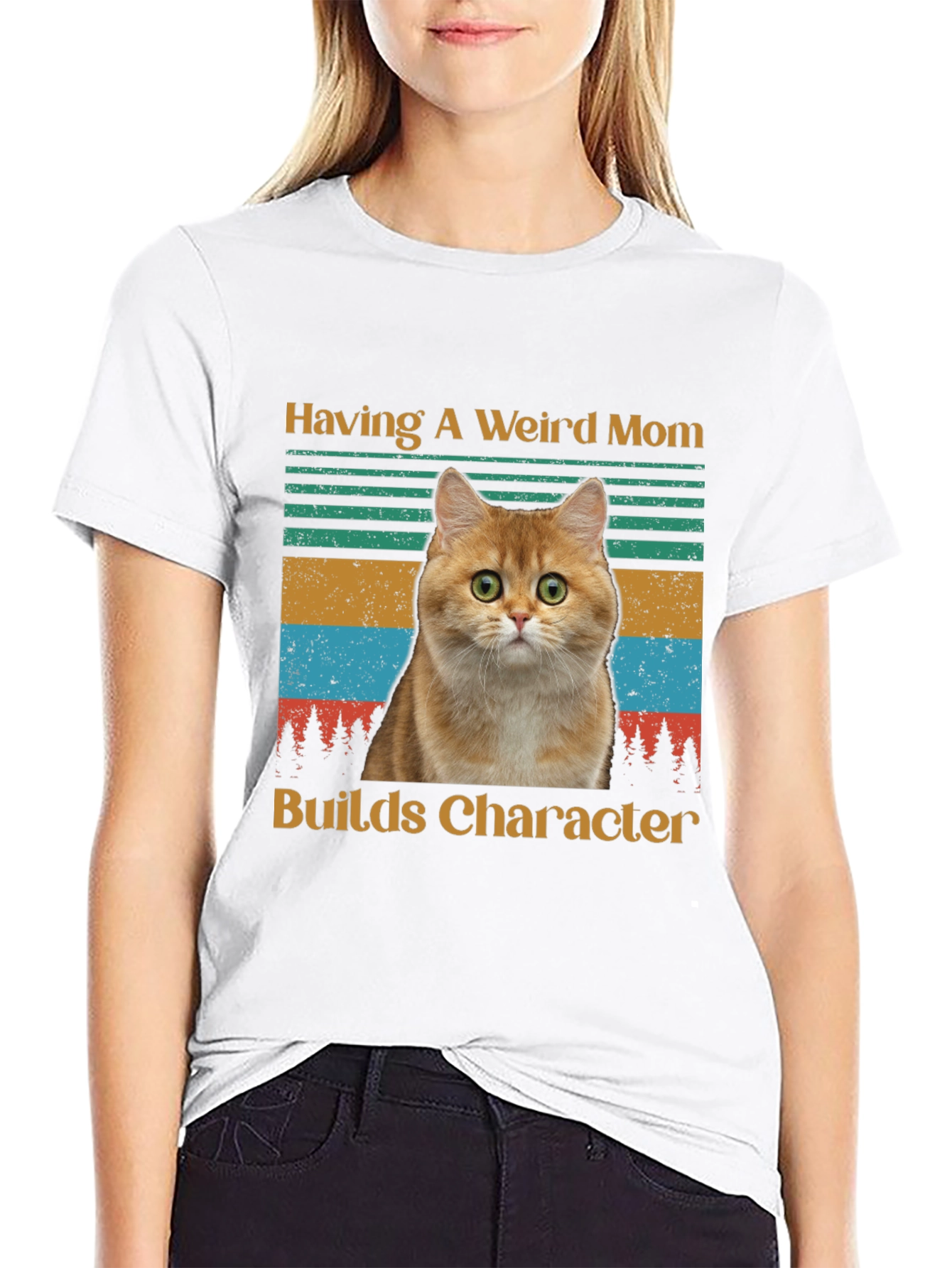 Weird Mom Cat T-Shirt