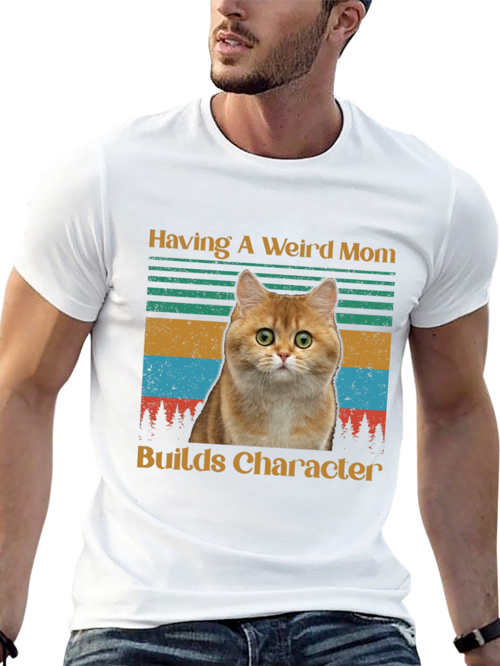 Weird Mom Cat T-Shirt