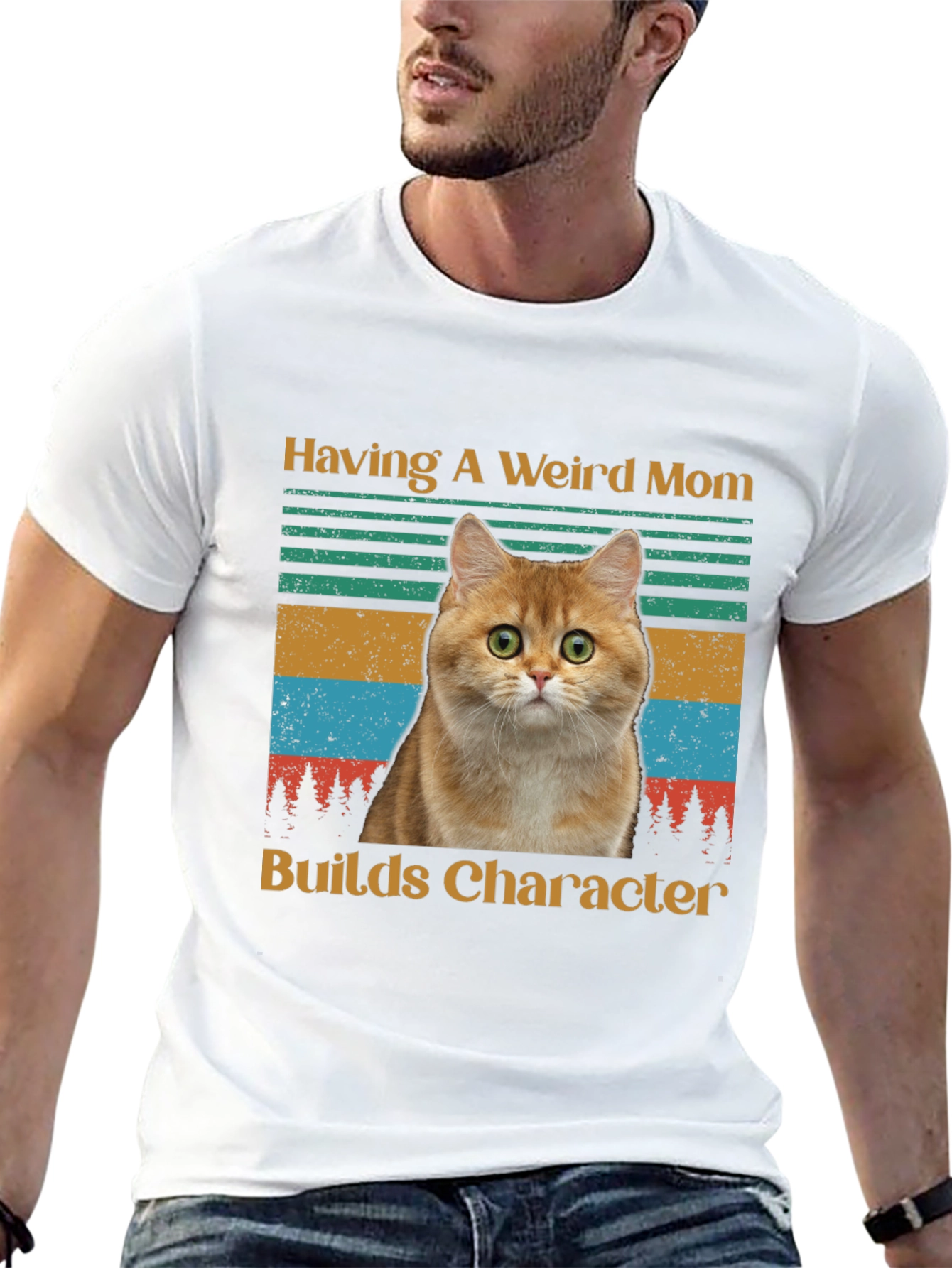 Weird Mom Cat T-Shirt