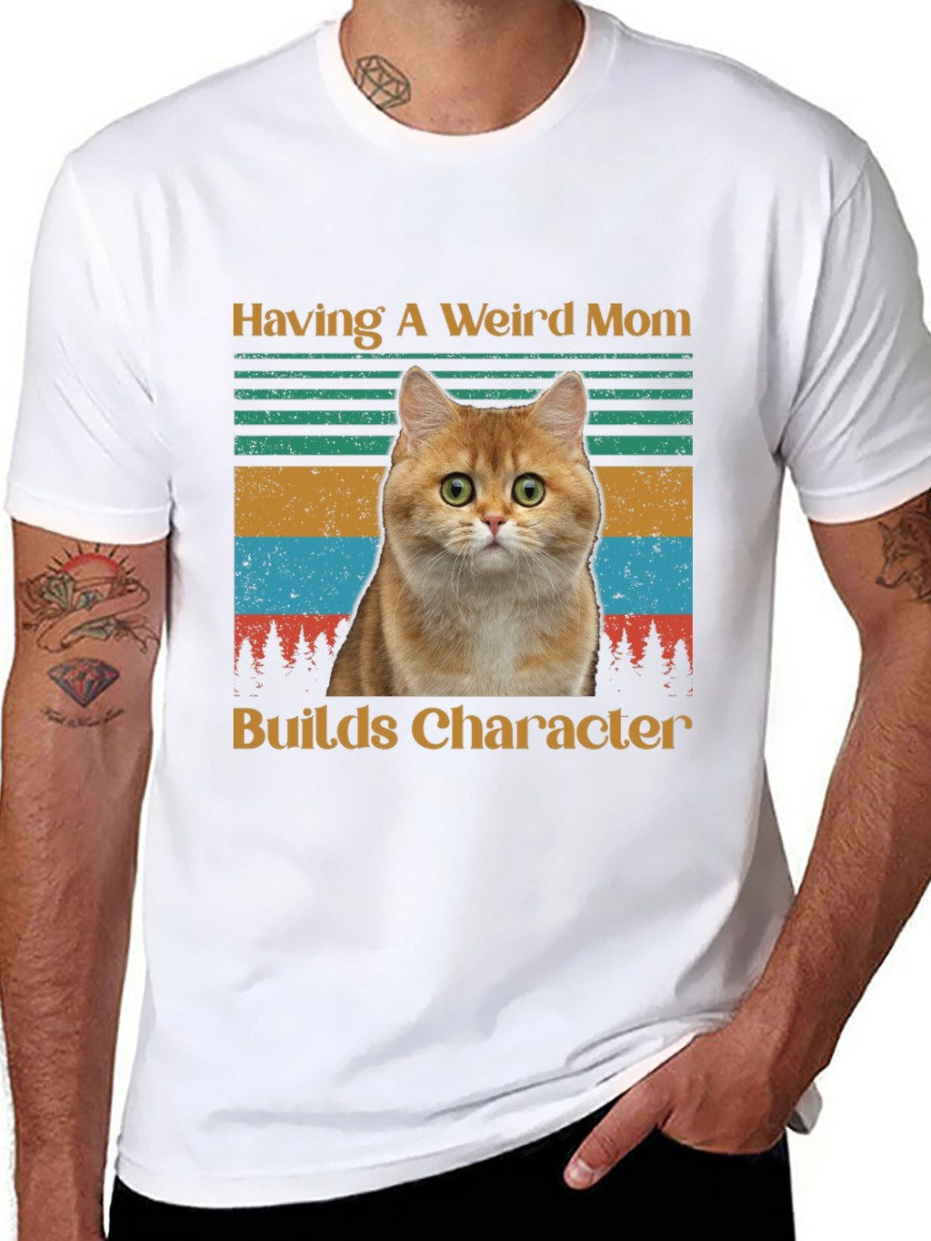 Weird Mom Cat T-Shirt