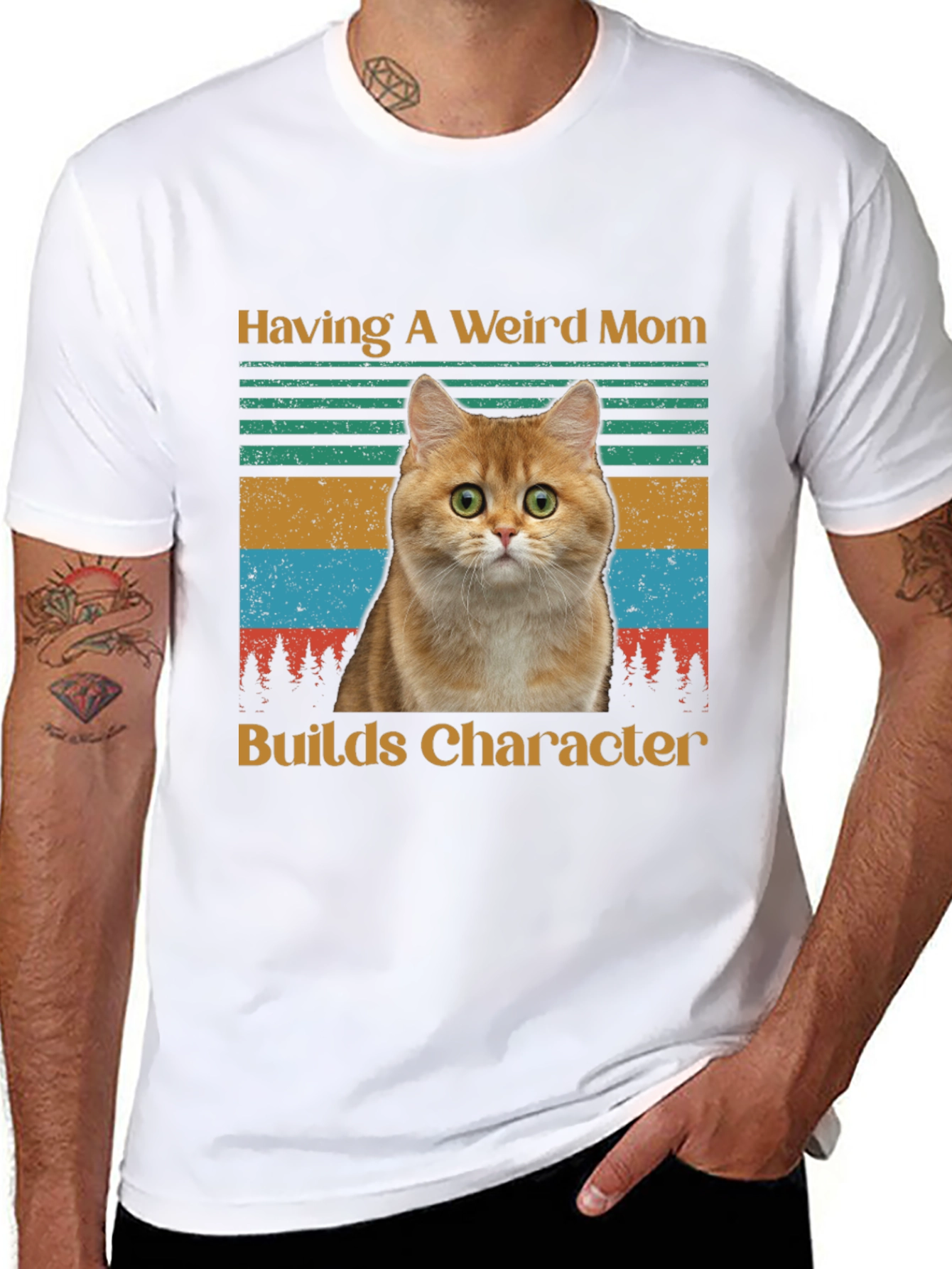 Weird Mom Cat T-Shirt