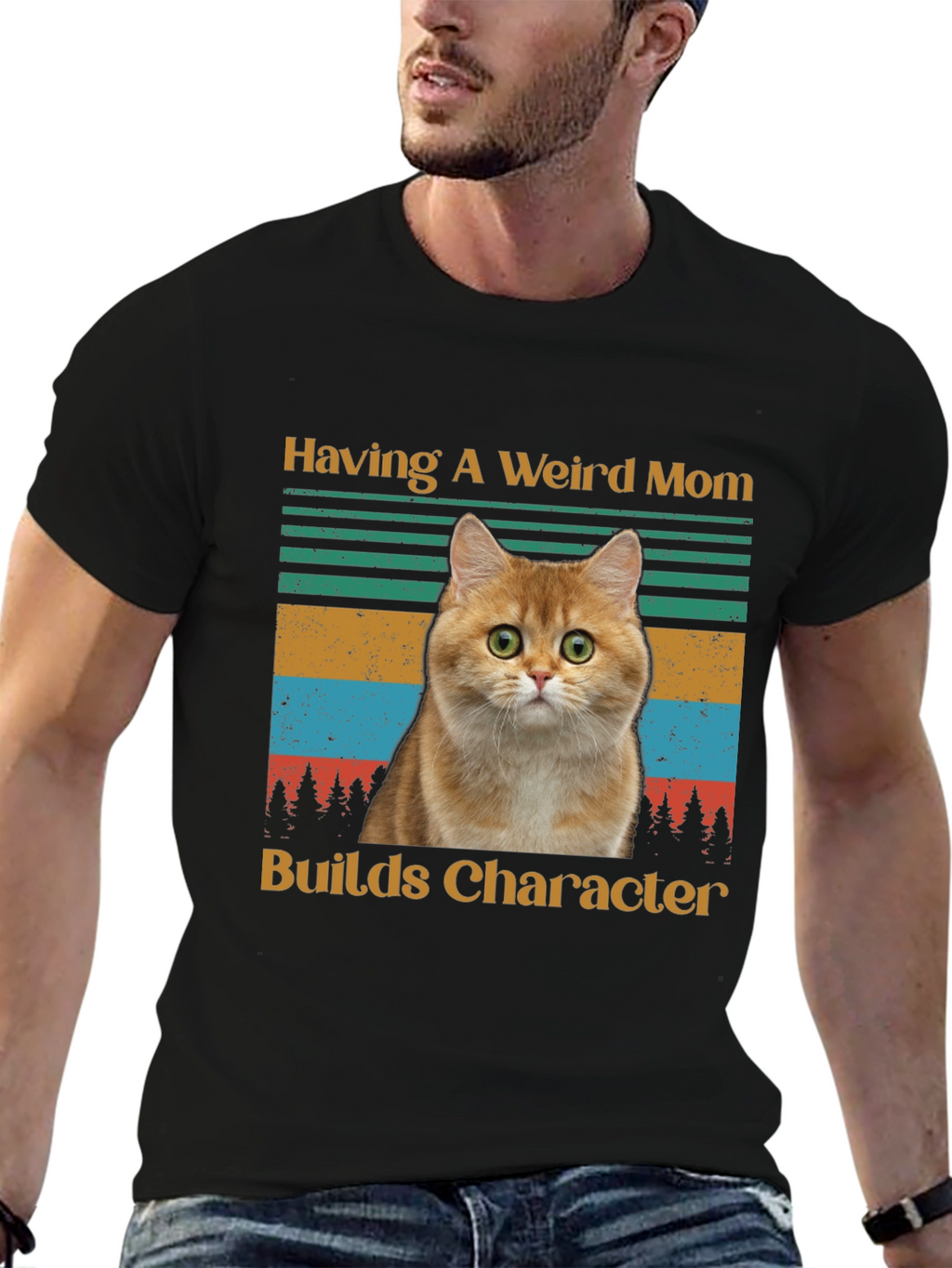 Weird Mom Cat T-Shirt