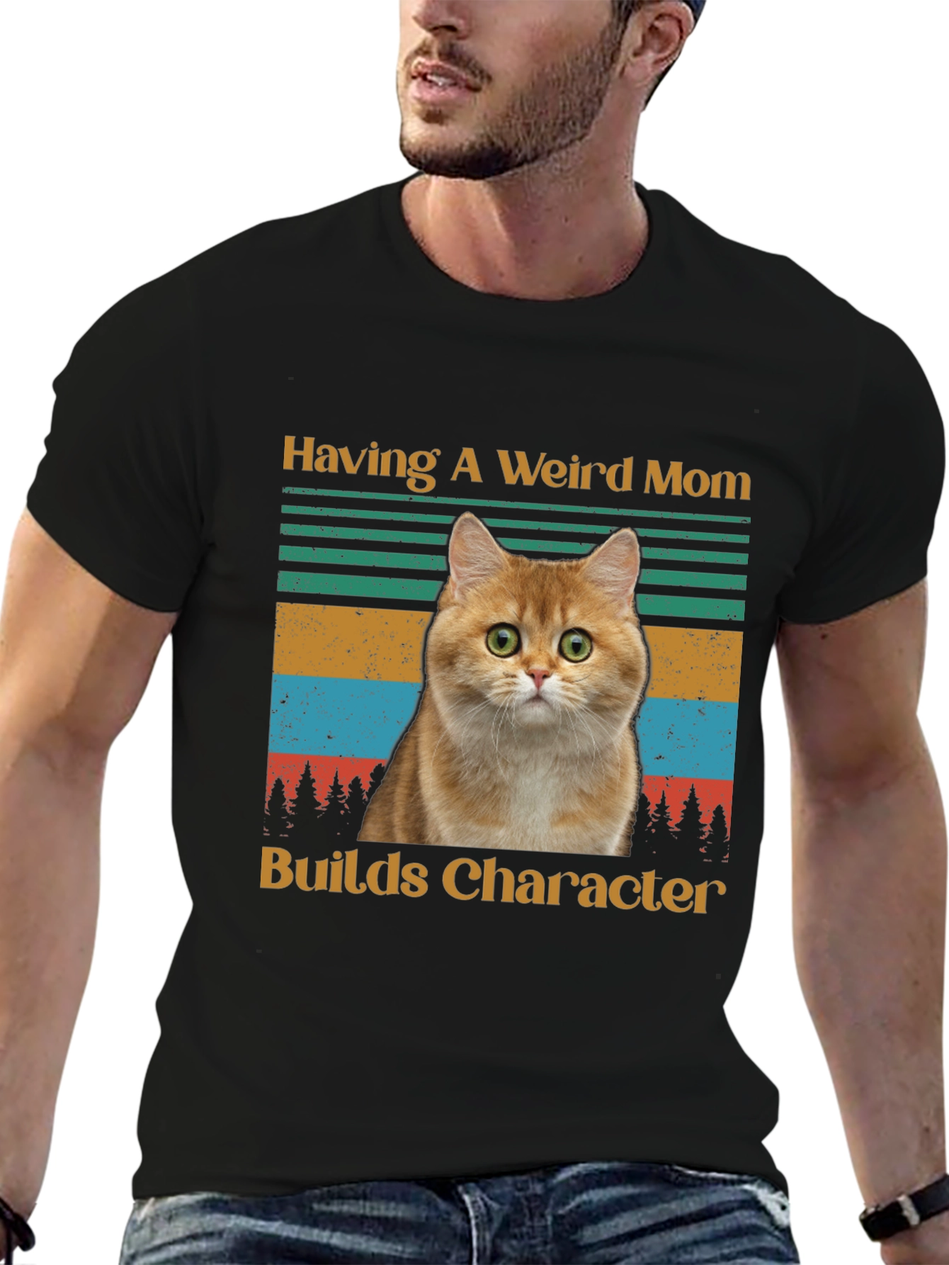 Weird Mom Cat T-Shirt