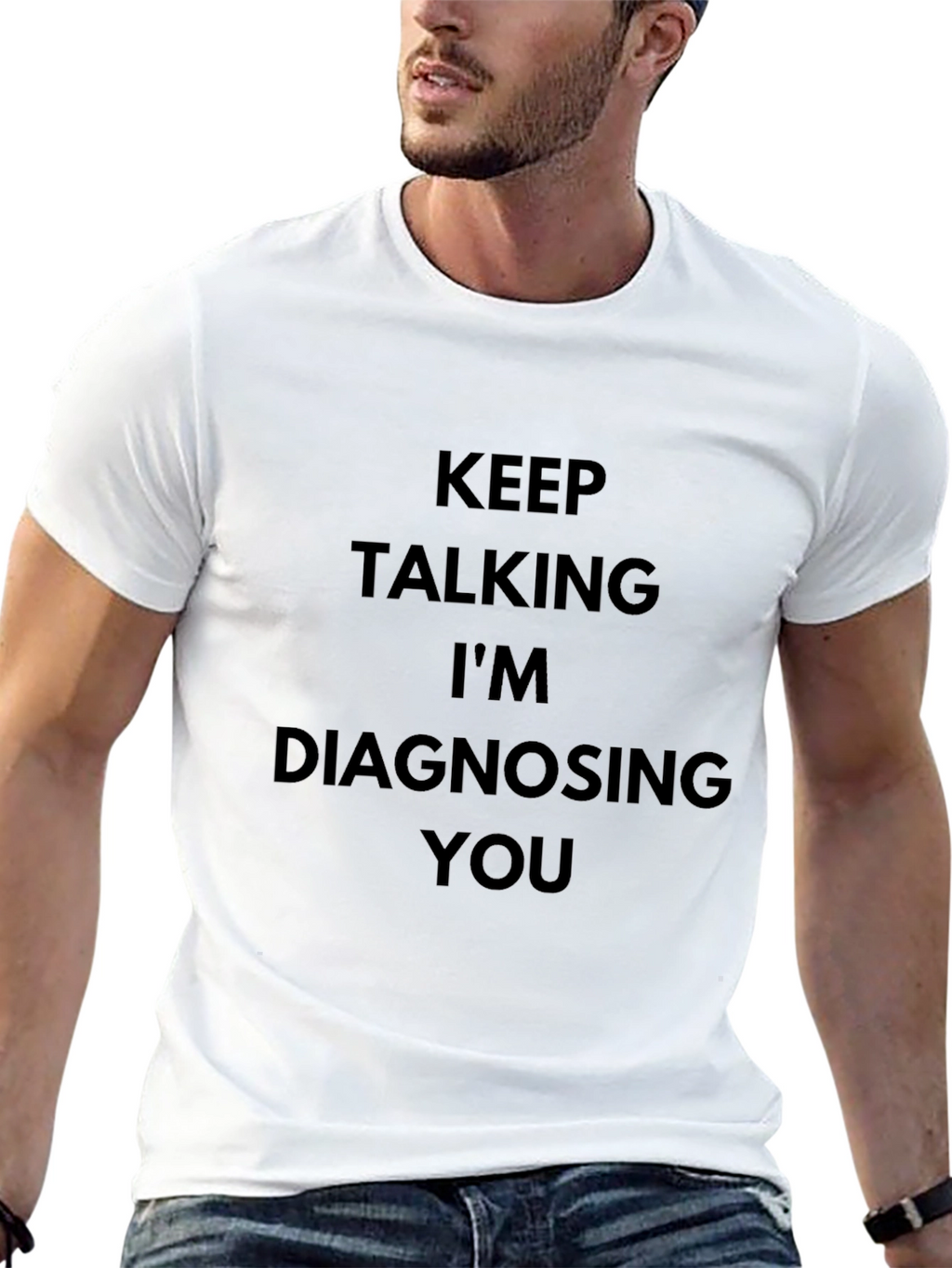 Diagnosing You Graphic Tee - Black T-Shirt