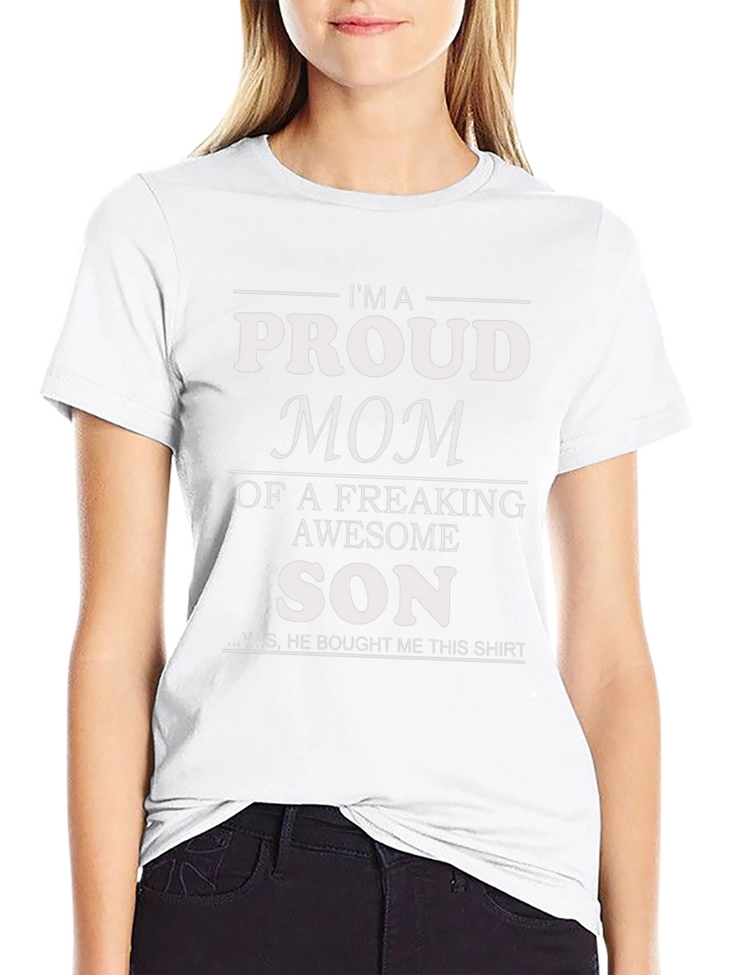 Proud Mom T-Shirt - Awesome Son Gift