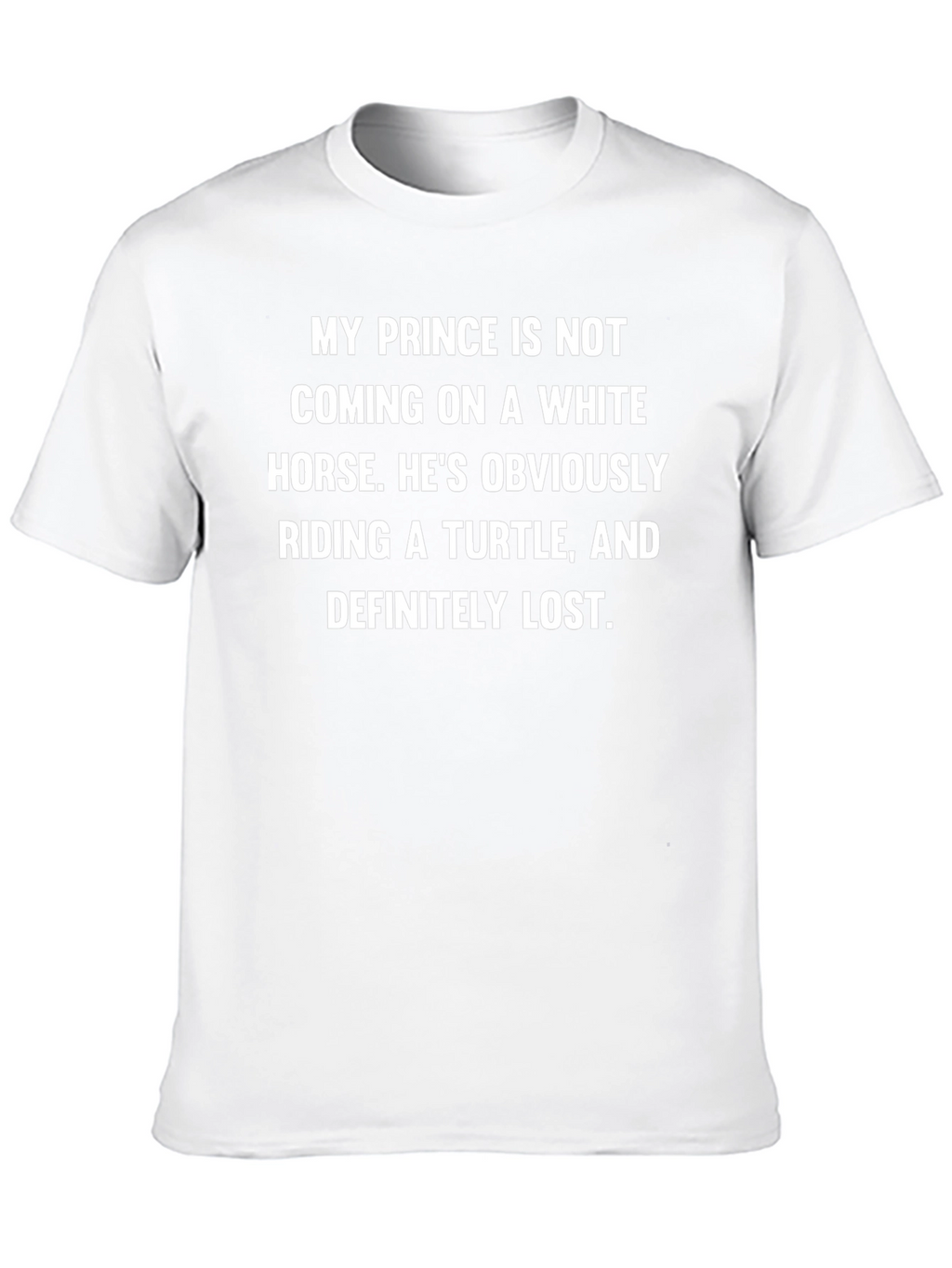 Humorous Turtle Prince Graphic T-Shirt