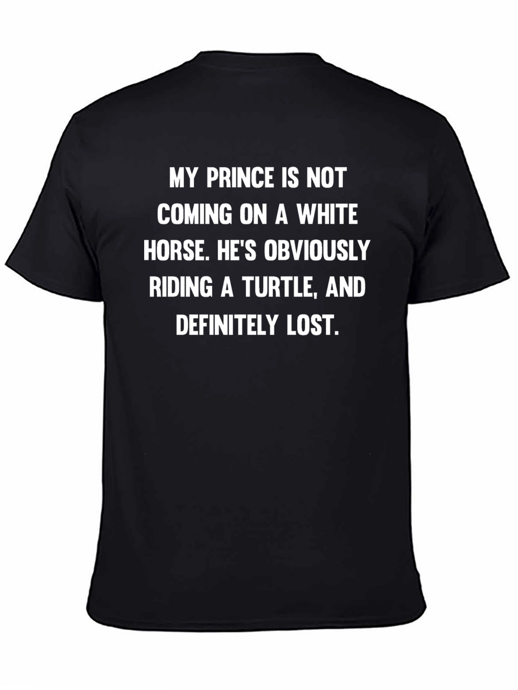 Humorous Turtle Prince Graphic T-Shirt