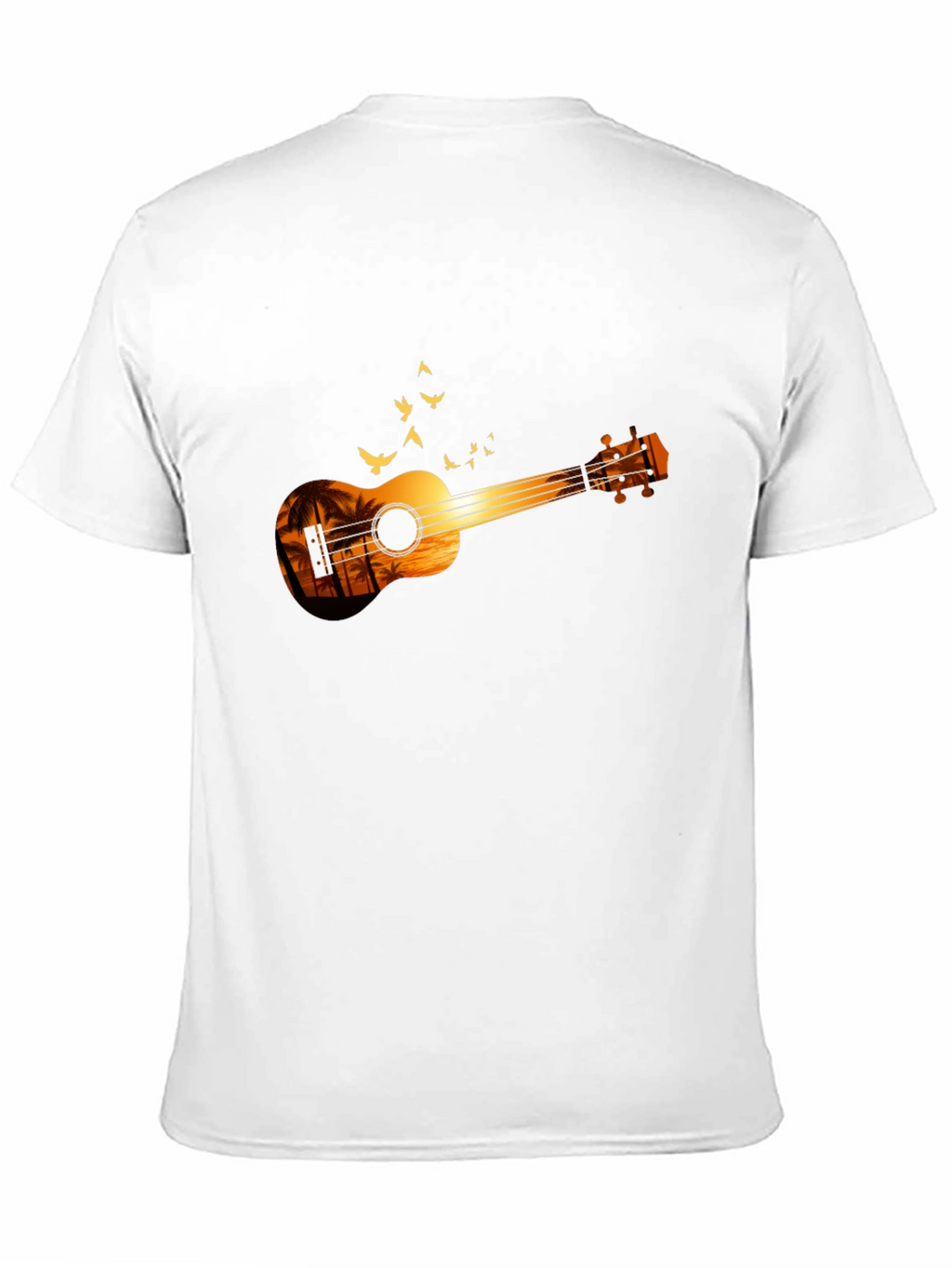 Sunset Ukulele Graphic T-Shirt