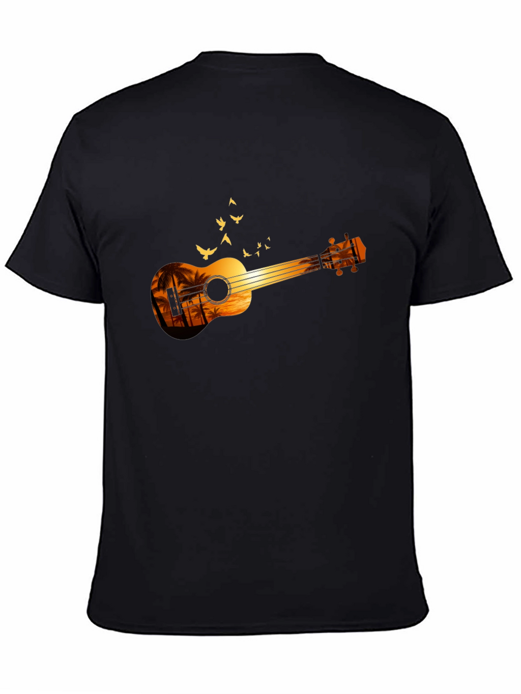 Sunset Ukulele Graphic T-Shirt