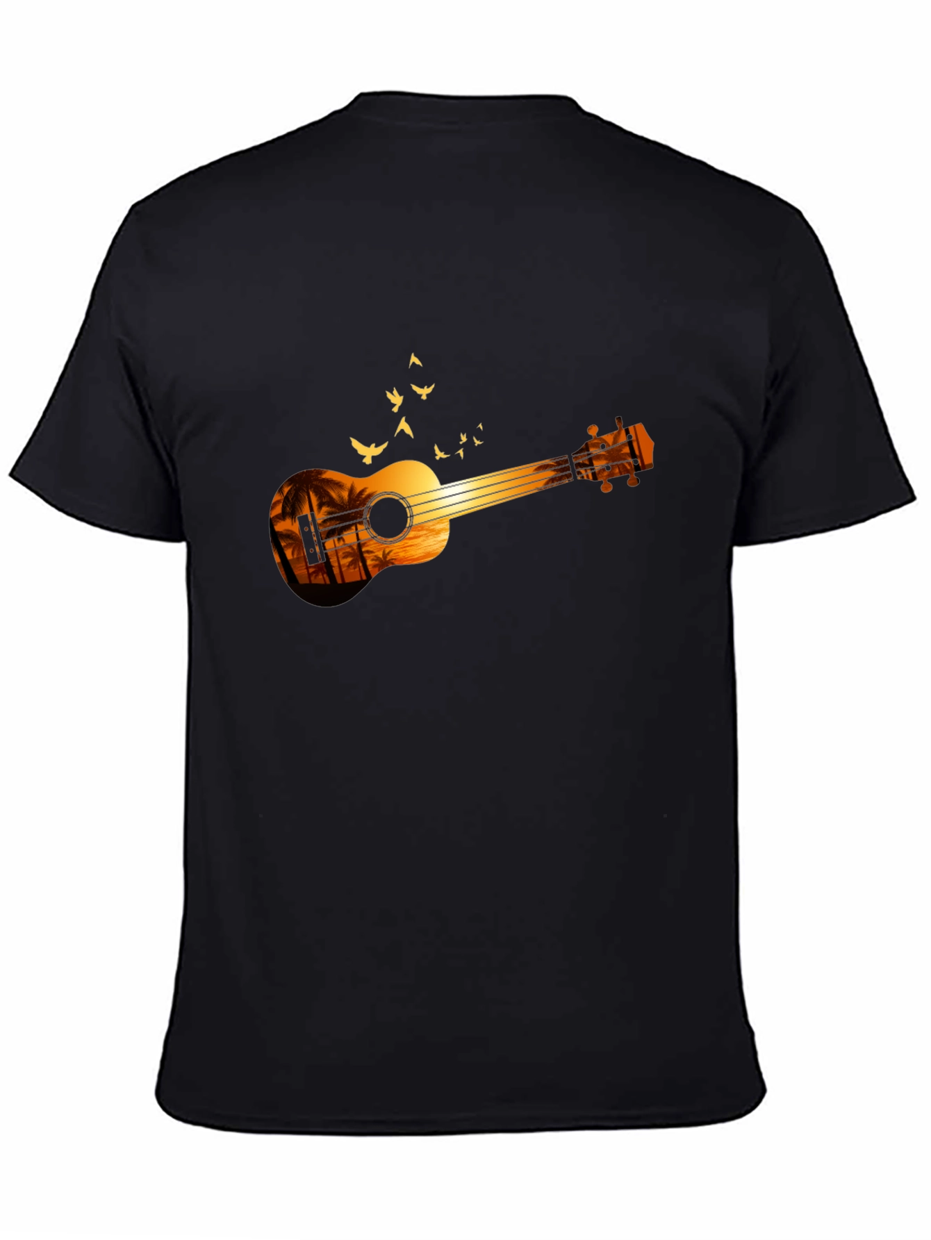 Sunset Ukulele Graphic T-Shirt