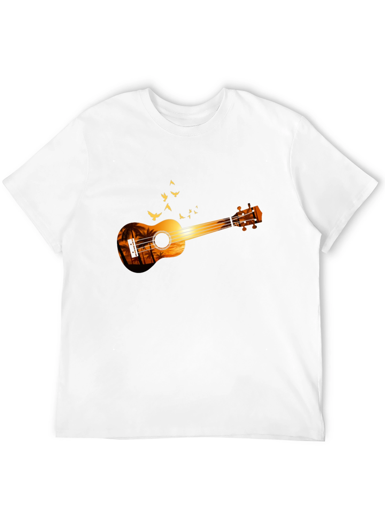 Sunset Ukulele Graphic T-Shirt