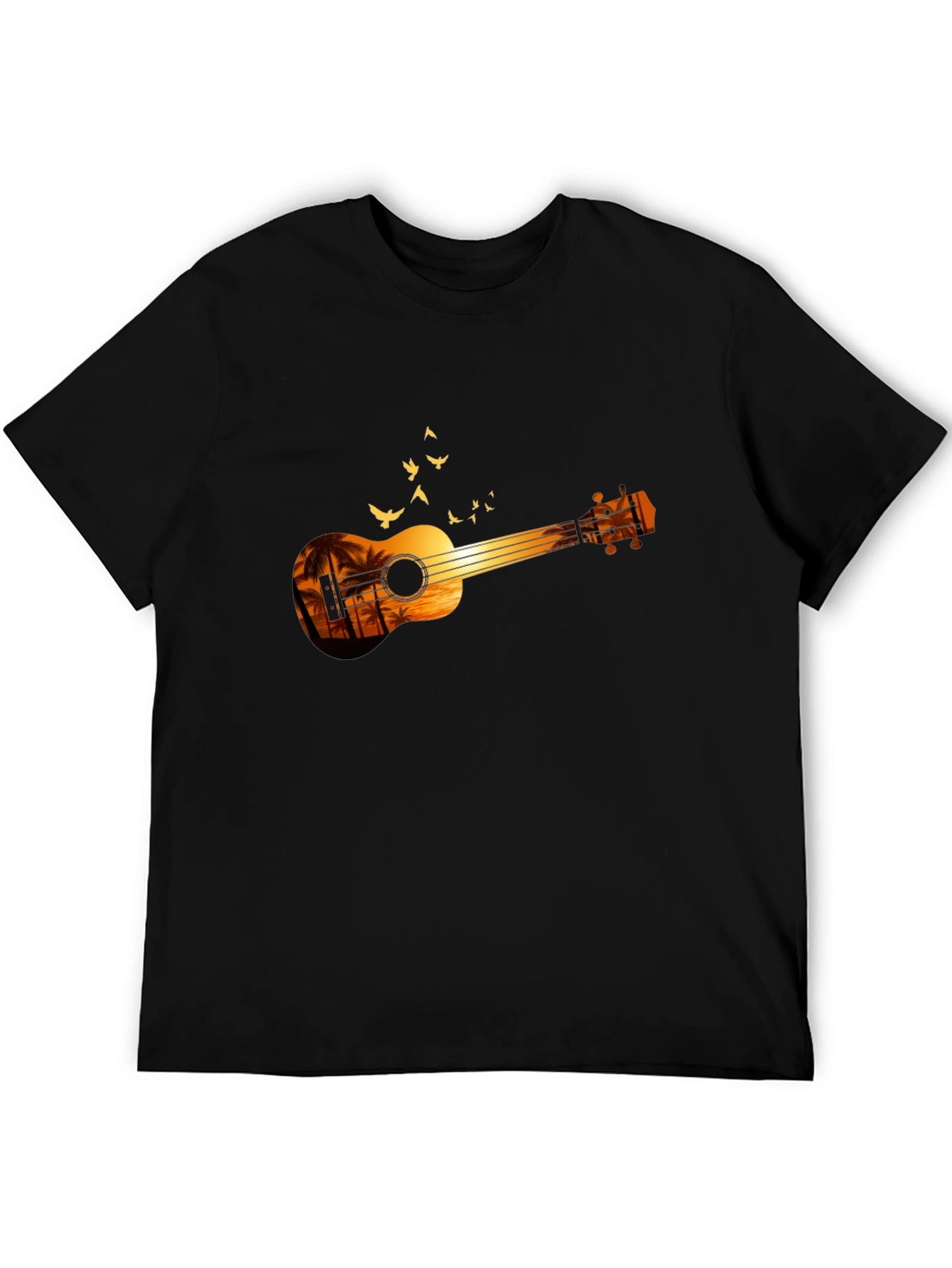 Sunset Ukulele Graphic T-Shirt