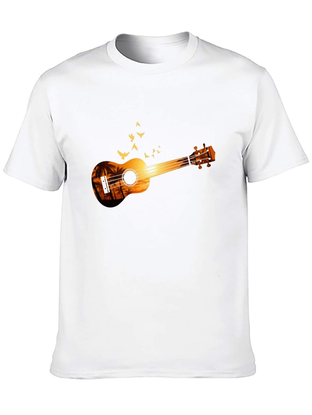 Sunset Ukulele Graphic T-Shirt