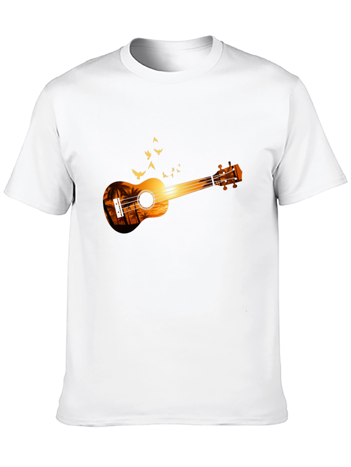 Sunset Ukulele Graphic T-Shirt