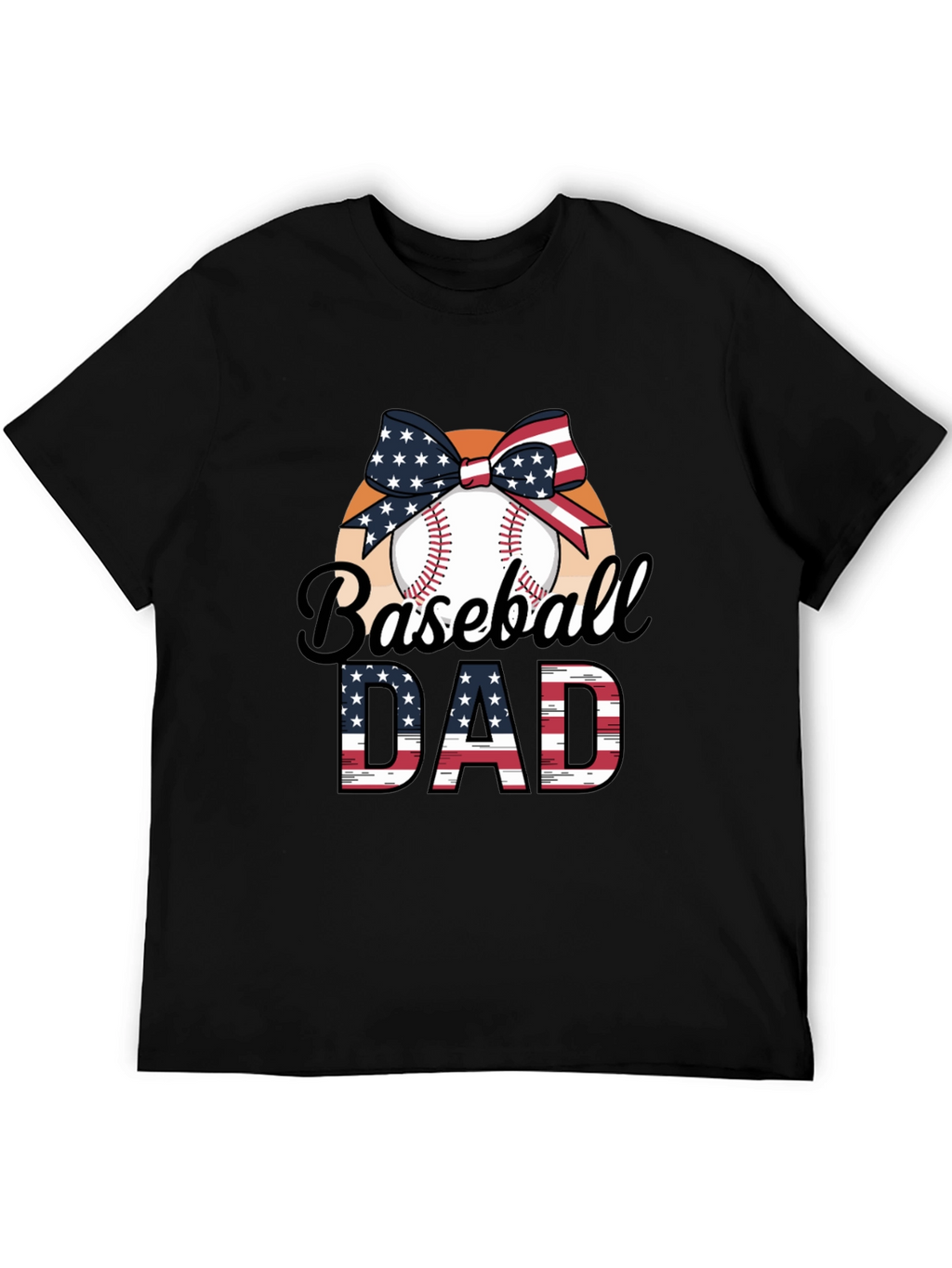 Baseball Dad Patriotic T-Shirt