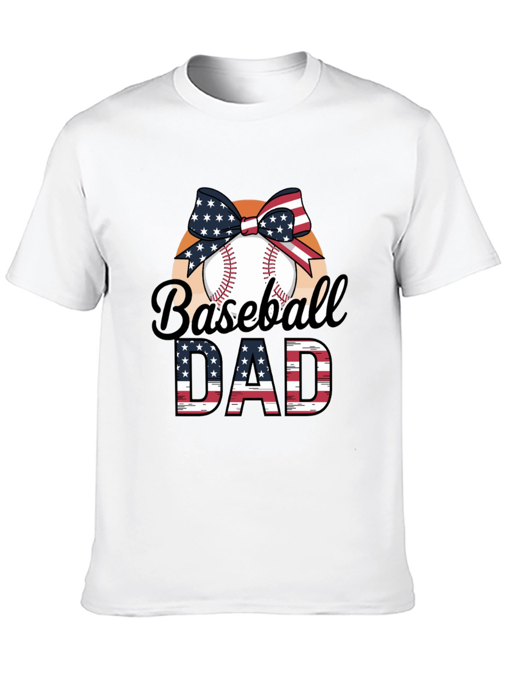Baseball Dad Patriotic T-Shirt