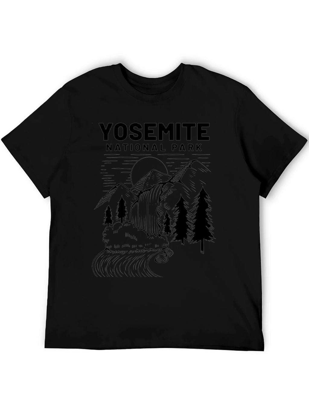 Yosemite National Park Graphic Tee - Black