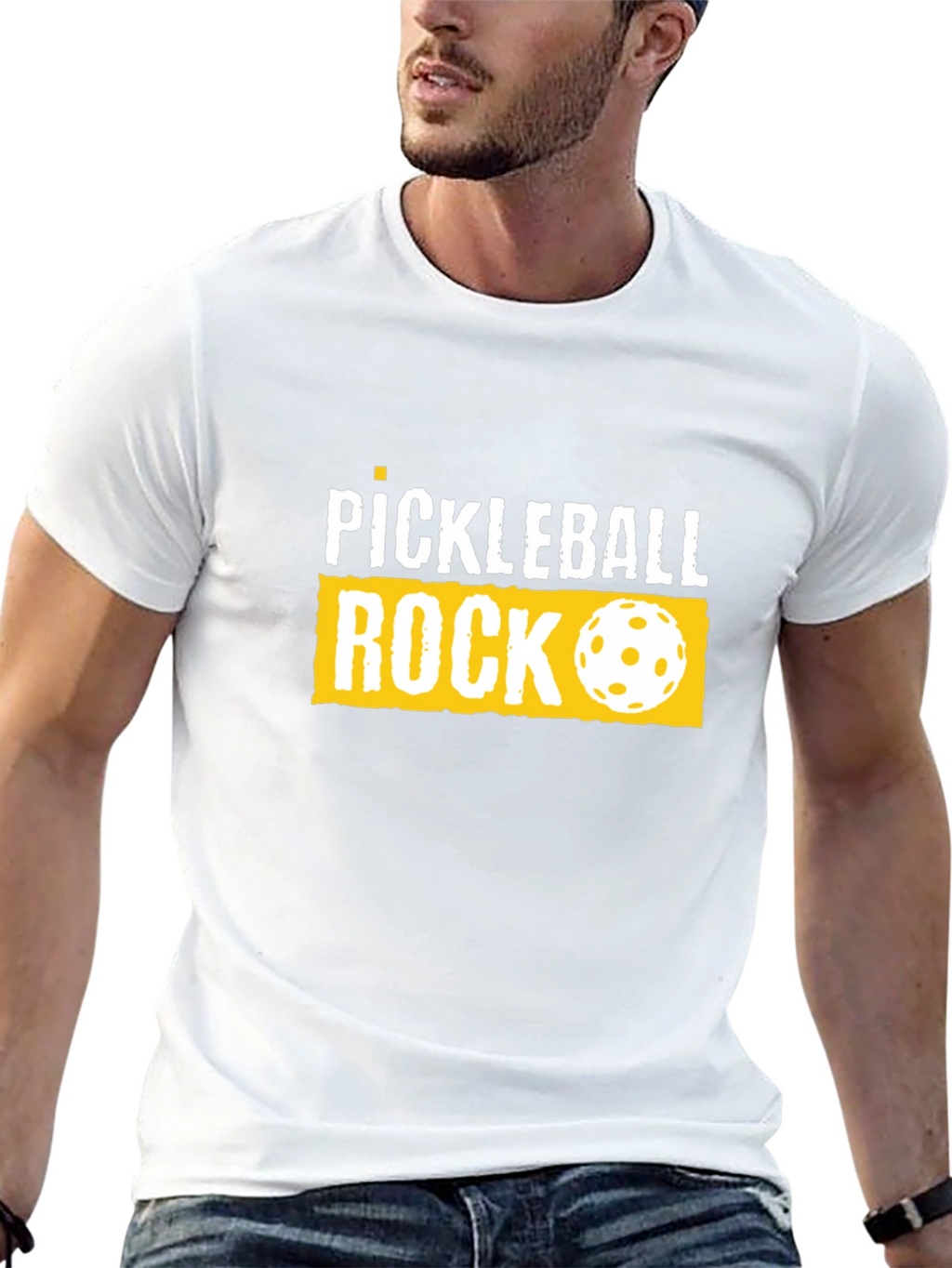 Pickleball Rock Graphic T-Shirt