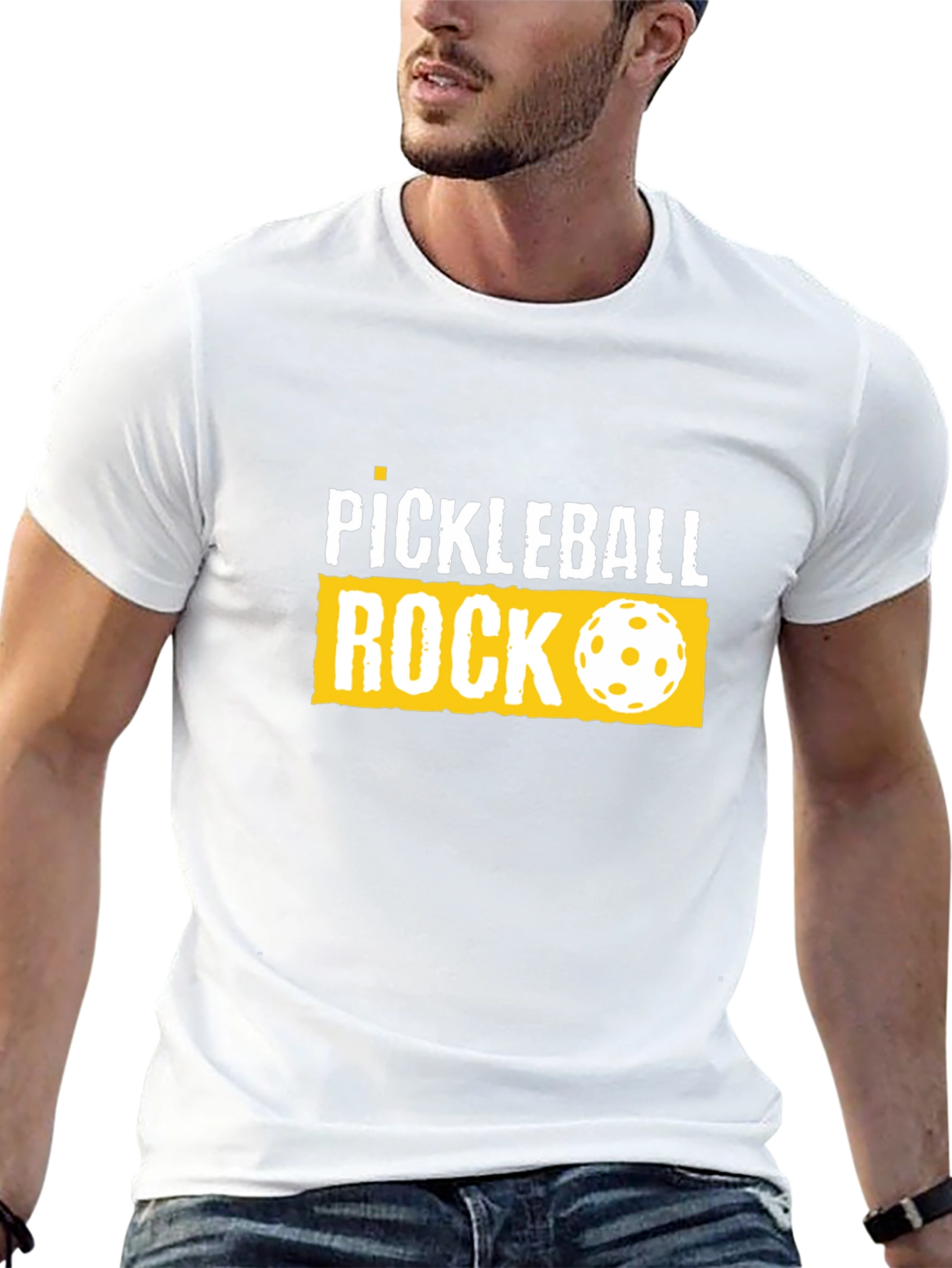 Pickleball Rock Graphic T-Shirt