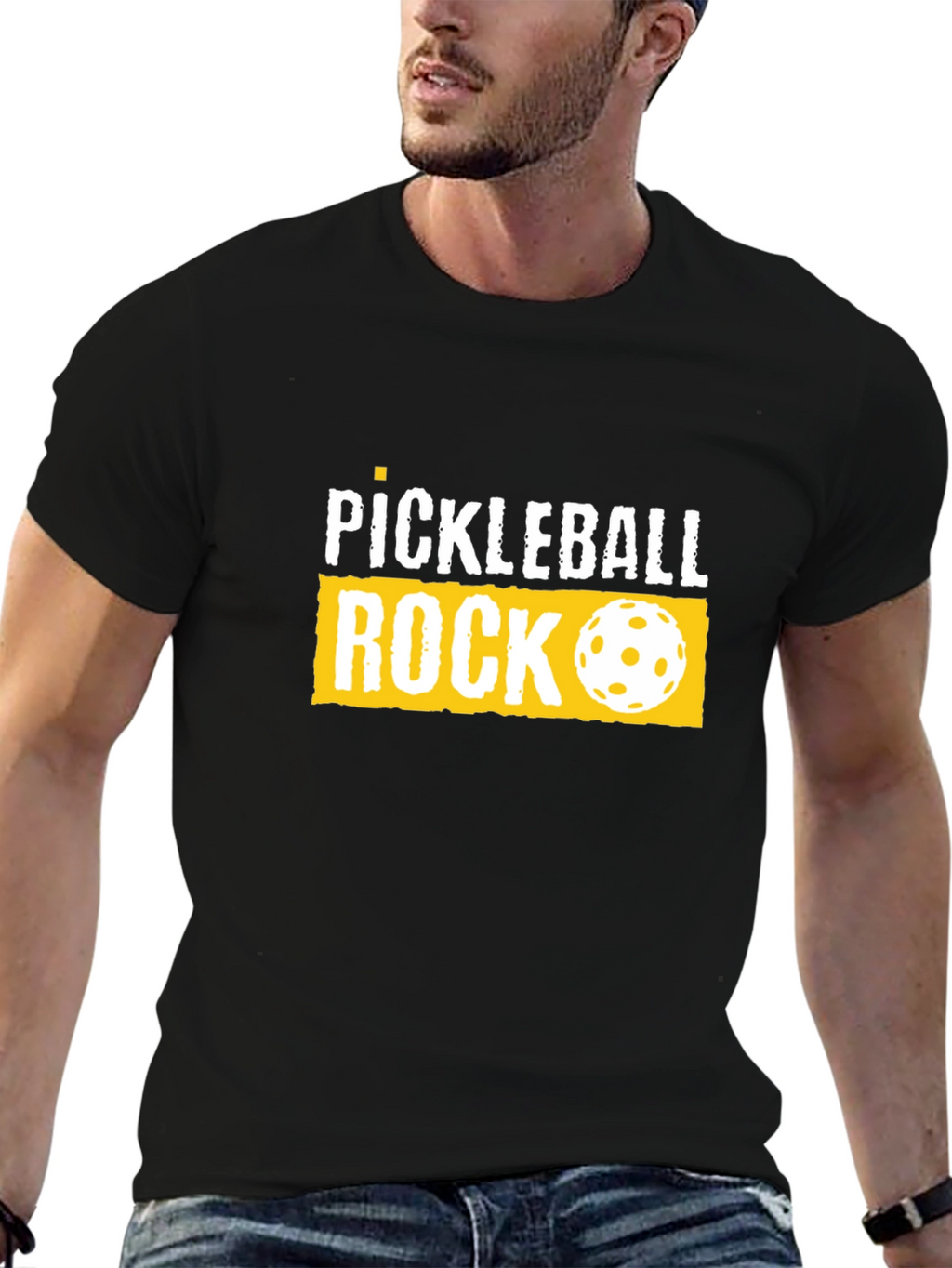 Pickleball Rock Graphic T-Shirt