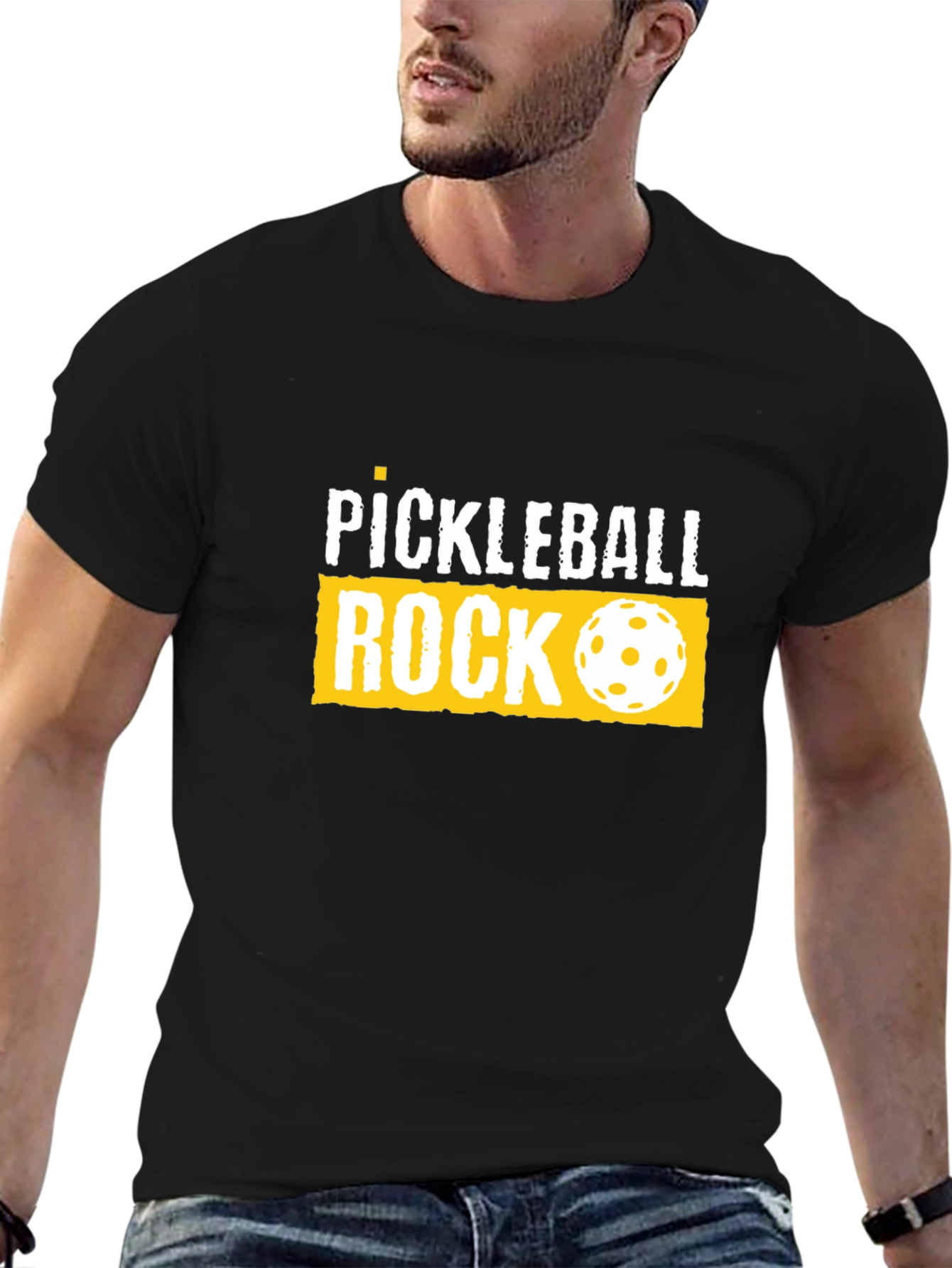 Pickleball Rock Graphic T-Shirt