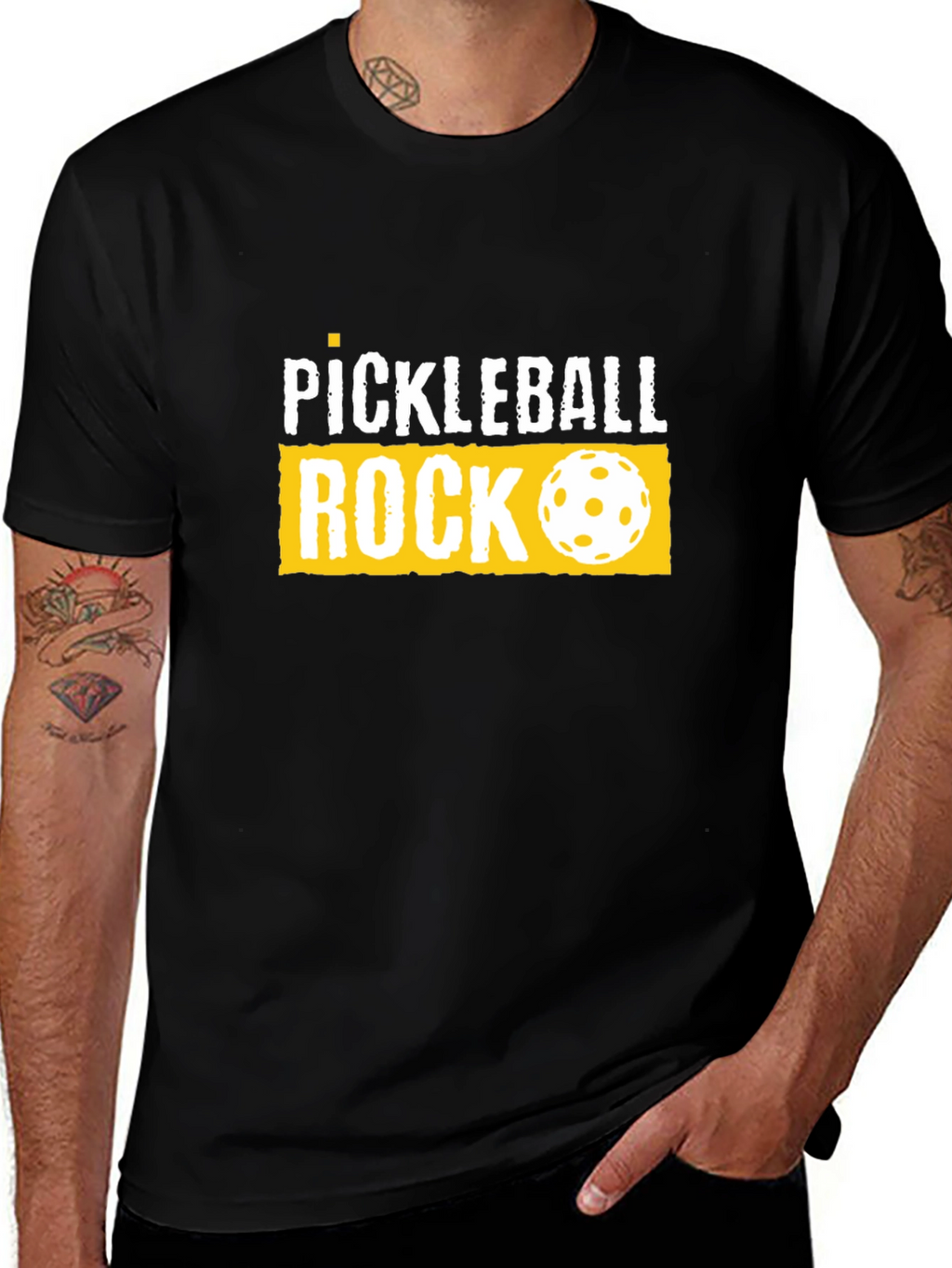 Pickleball Rock Graphic T-Shirt