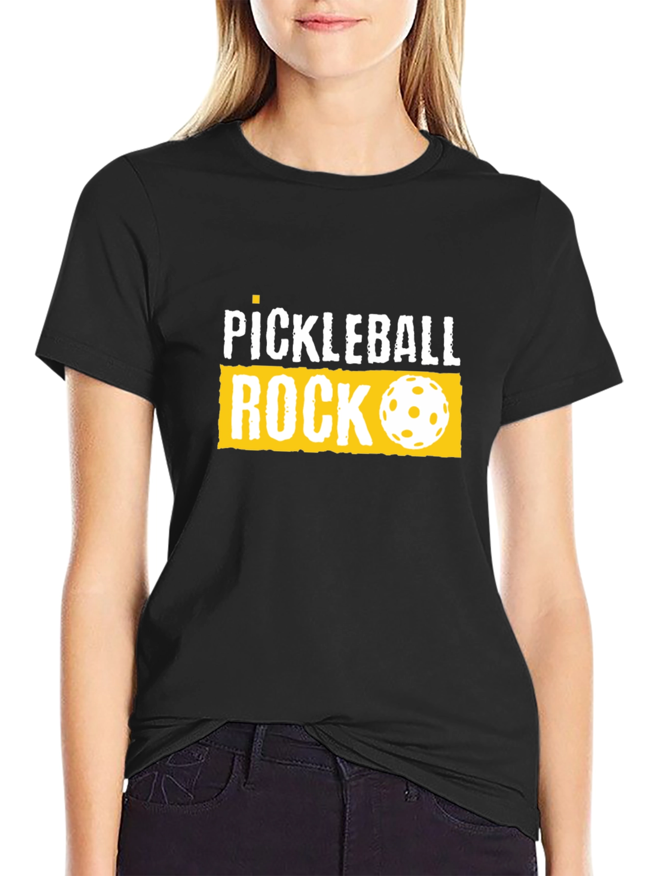 Pickleball Rock Graphic T-Shirt