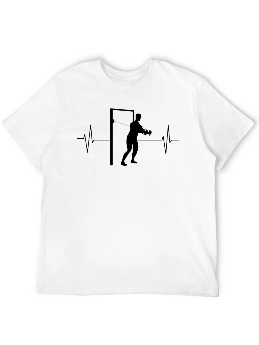 Workout Heartbeat T-Shirt - Black
