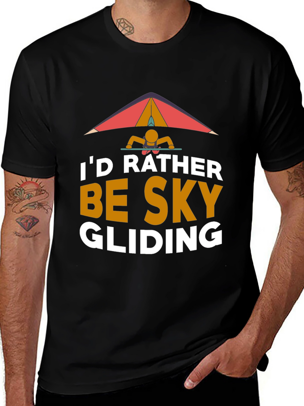 Id Rather Be Sky Gliding Graphic T-Shirt