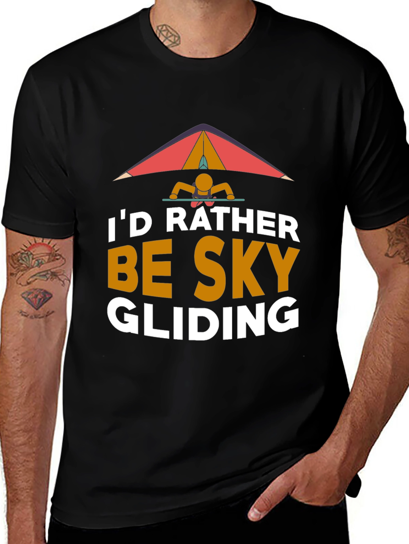 Id Rather Be Sky Gliding Graphic T-Shirt