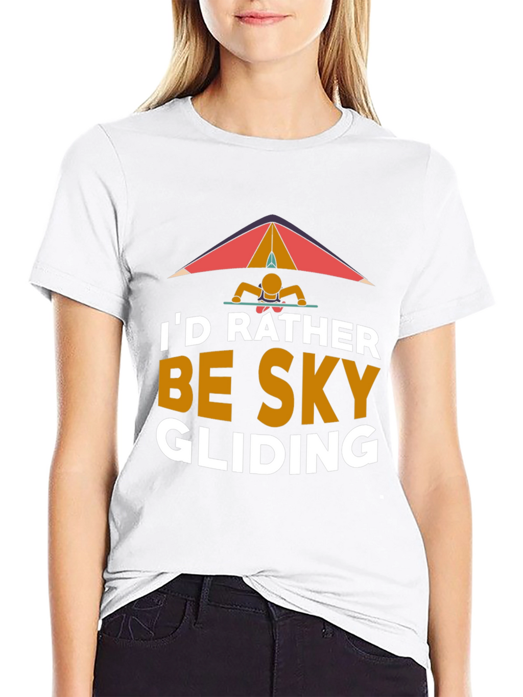 Id Rather Be Sky Gliding Graphic T-Shirt
