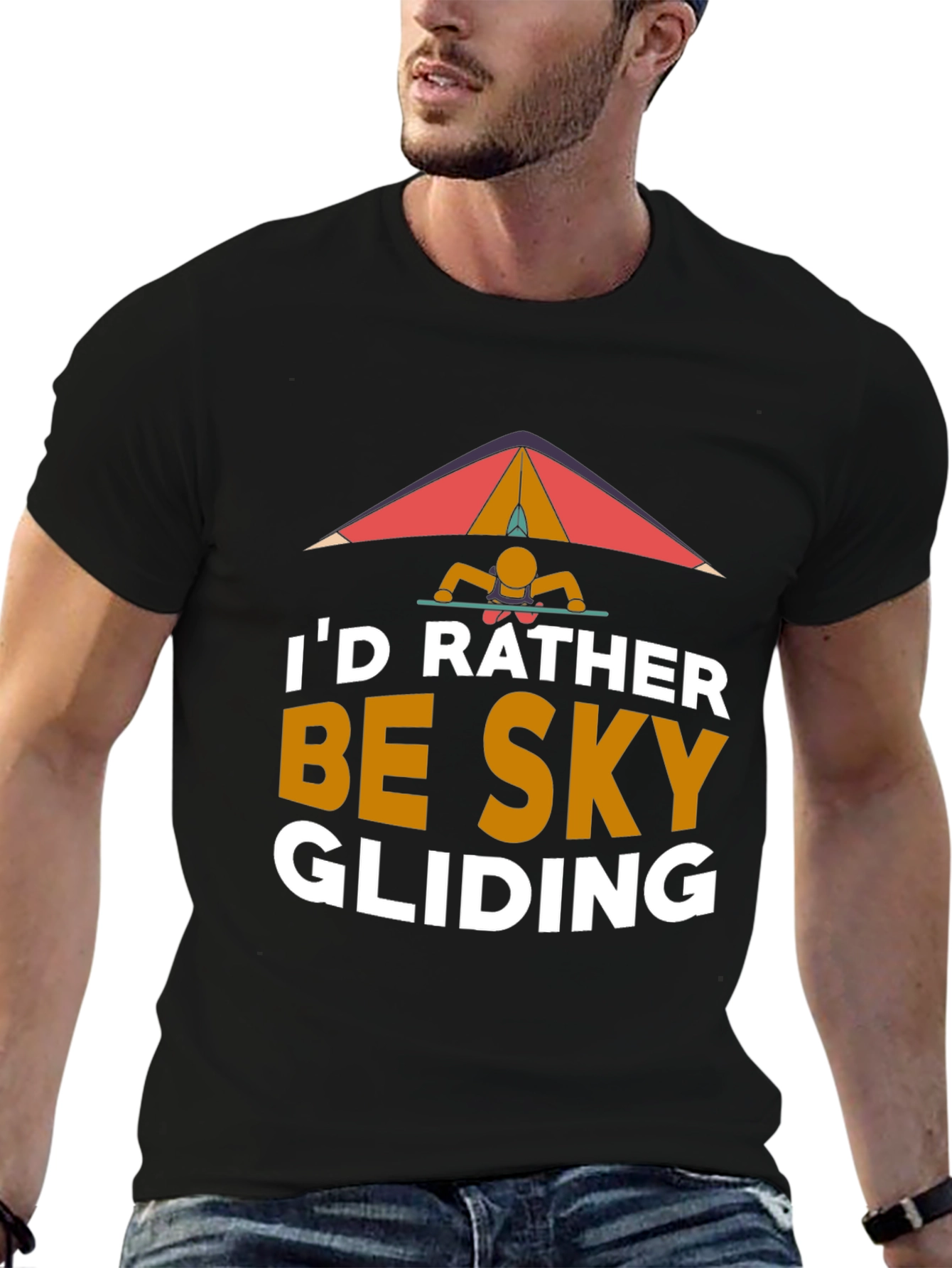 Id Rather Be Sky Gliding Graphic T-Shirt