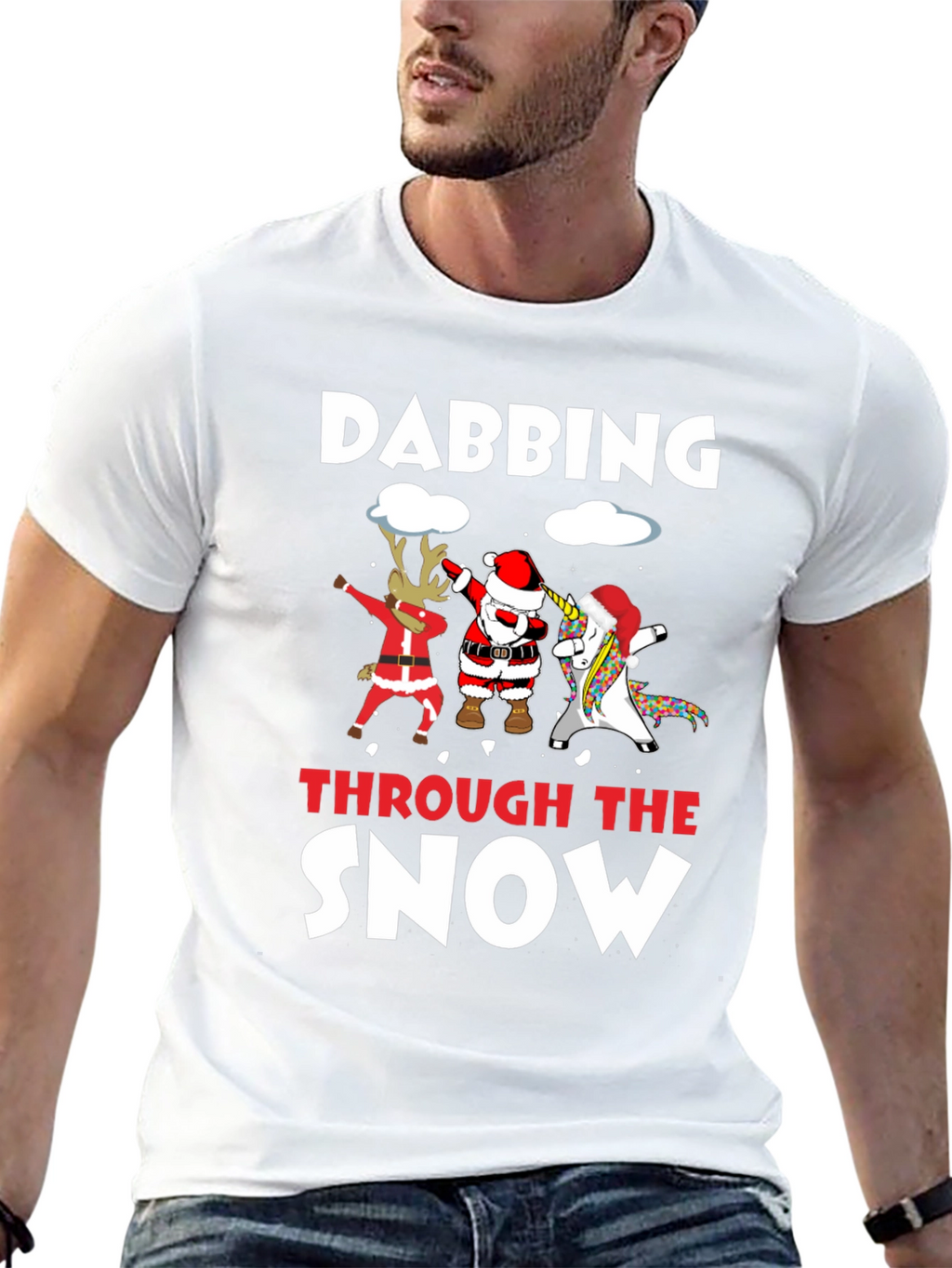 Dabbing Through the Snow Christmas T-Shirt