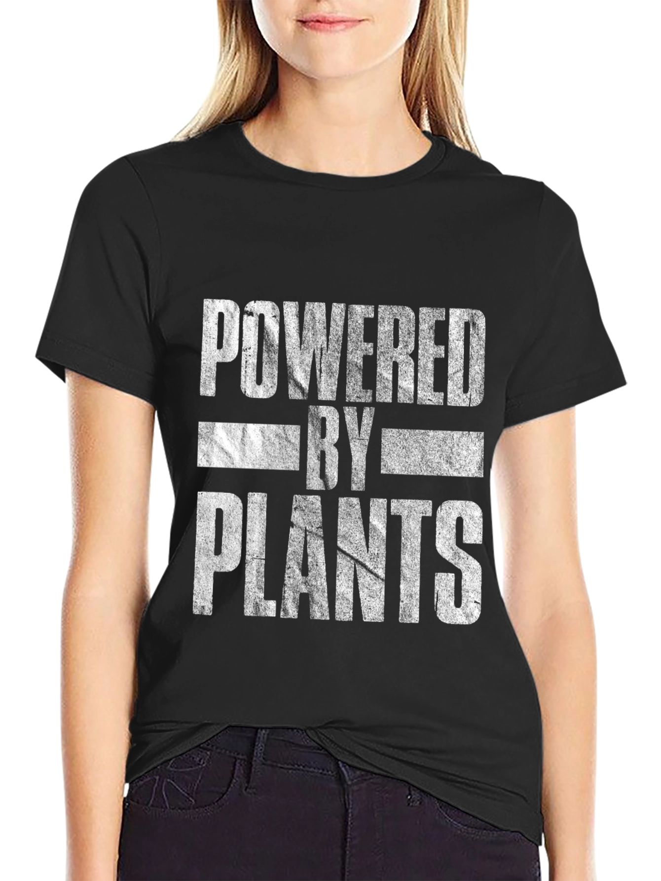 Powered by Plants Graphic Tee - Black Vegan T-Shirt